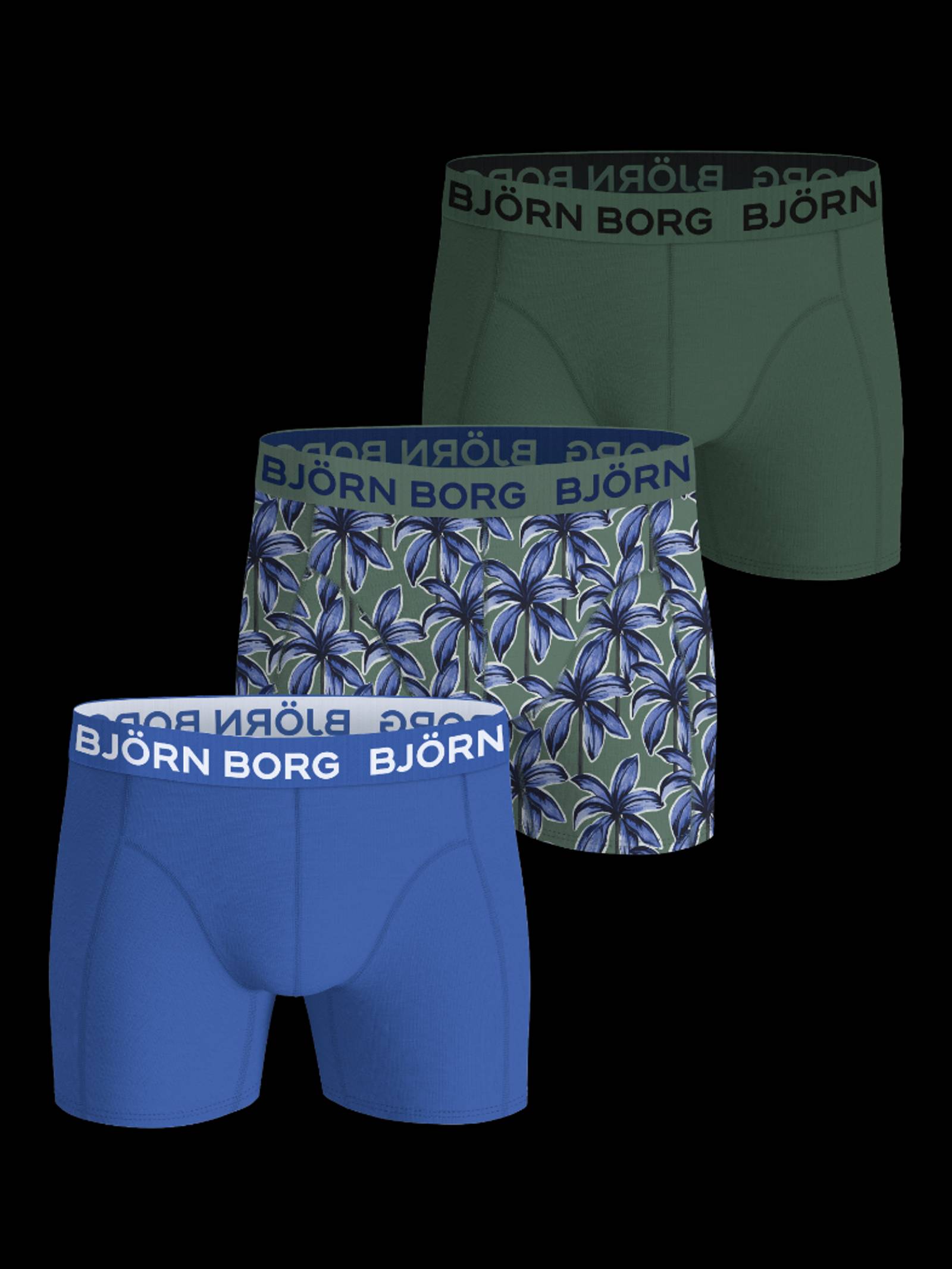 Björn Borg - Cotton Stretch Boxers 3-pack Multi Herr - Image 1