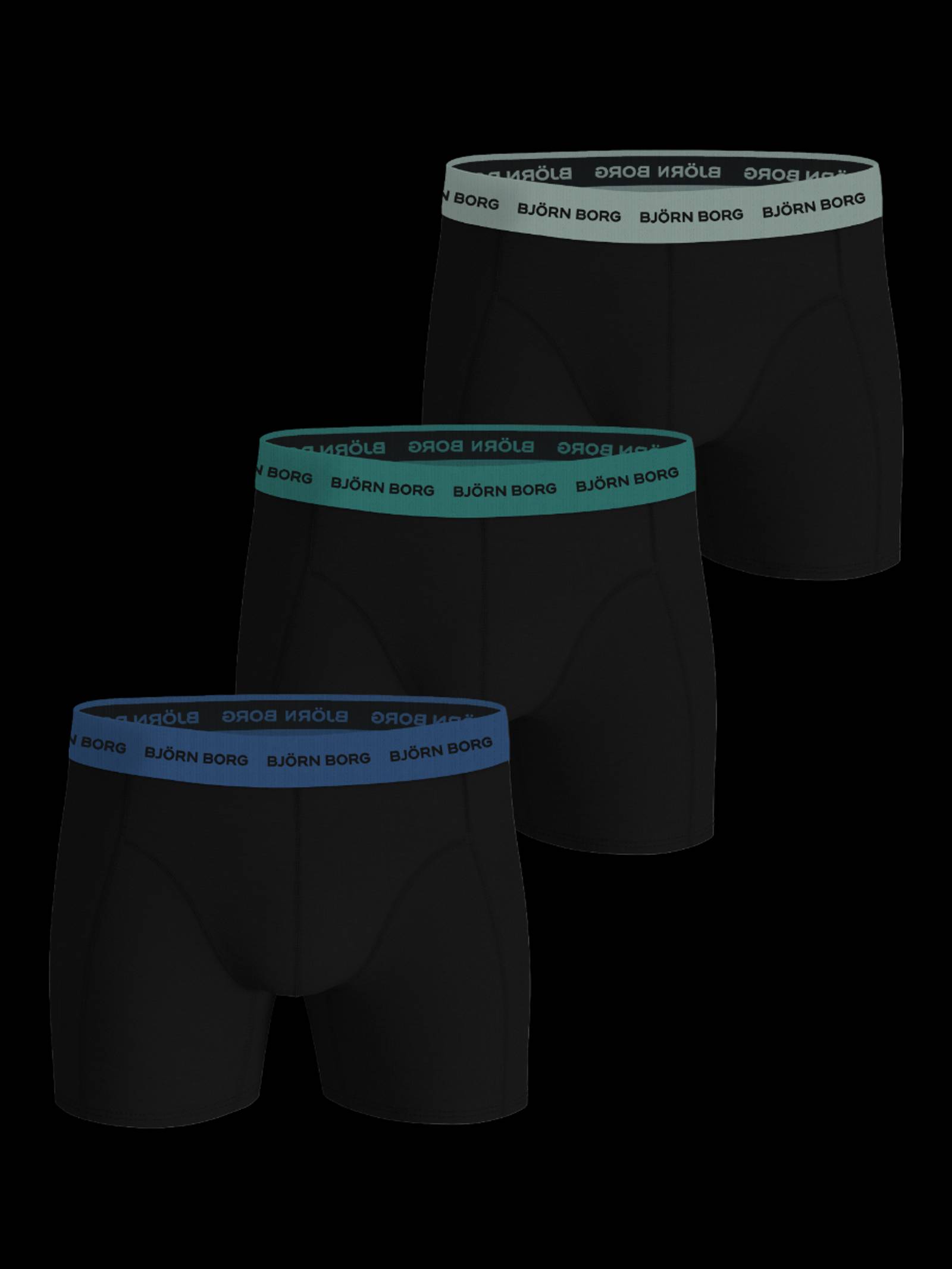 Björn Borg - Cotton Stretch Boxers 3-pack Multi Herr - Image 1