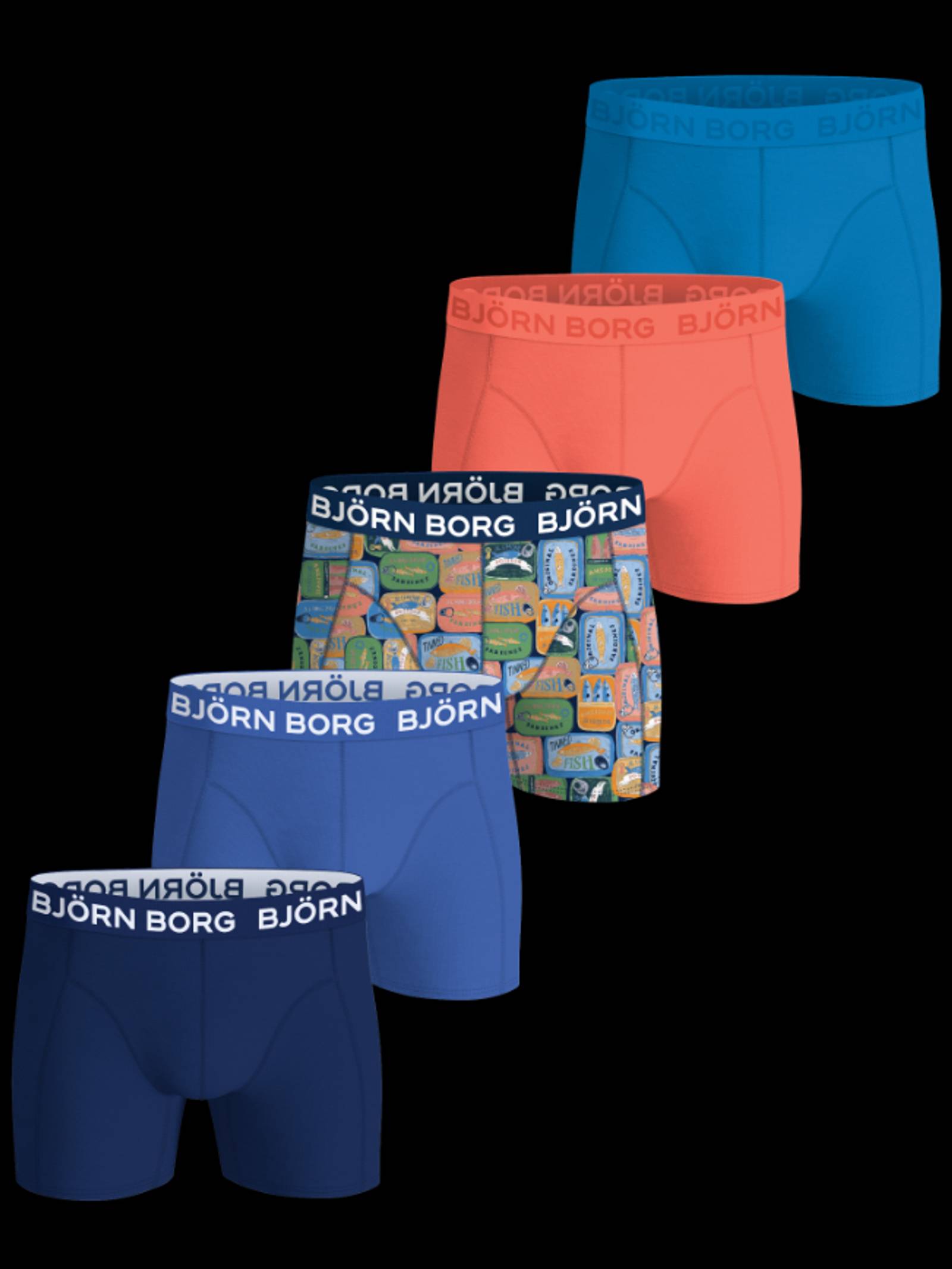 Björn Borg - Cotton Stretch Boxers 5-pack Multi Men - Image 1