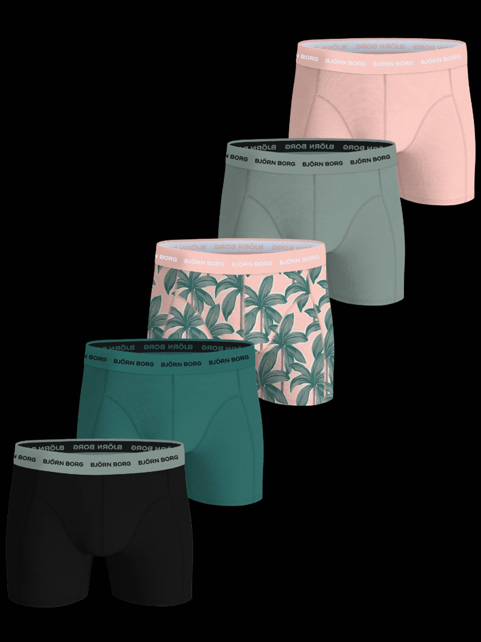 Björn Borg - Cotton Stretch Boxers 5-pack Multi Men - Image 1