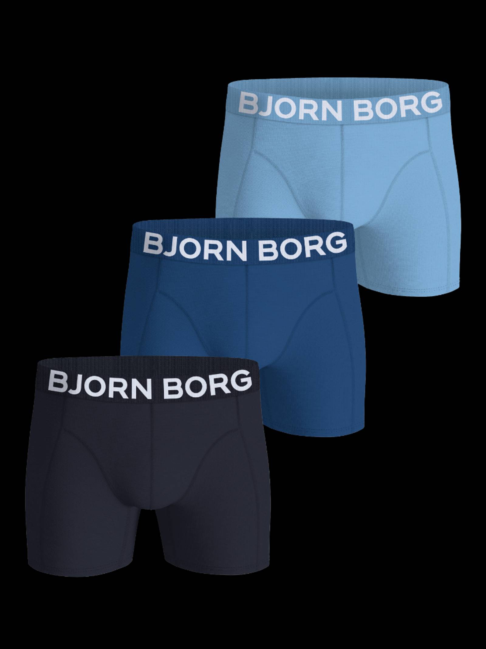 Björn Borg - Organic Cotton Stretch Boxers 3-pack Multi Men - Image 1