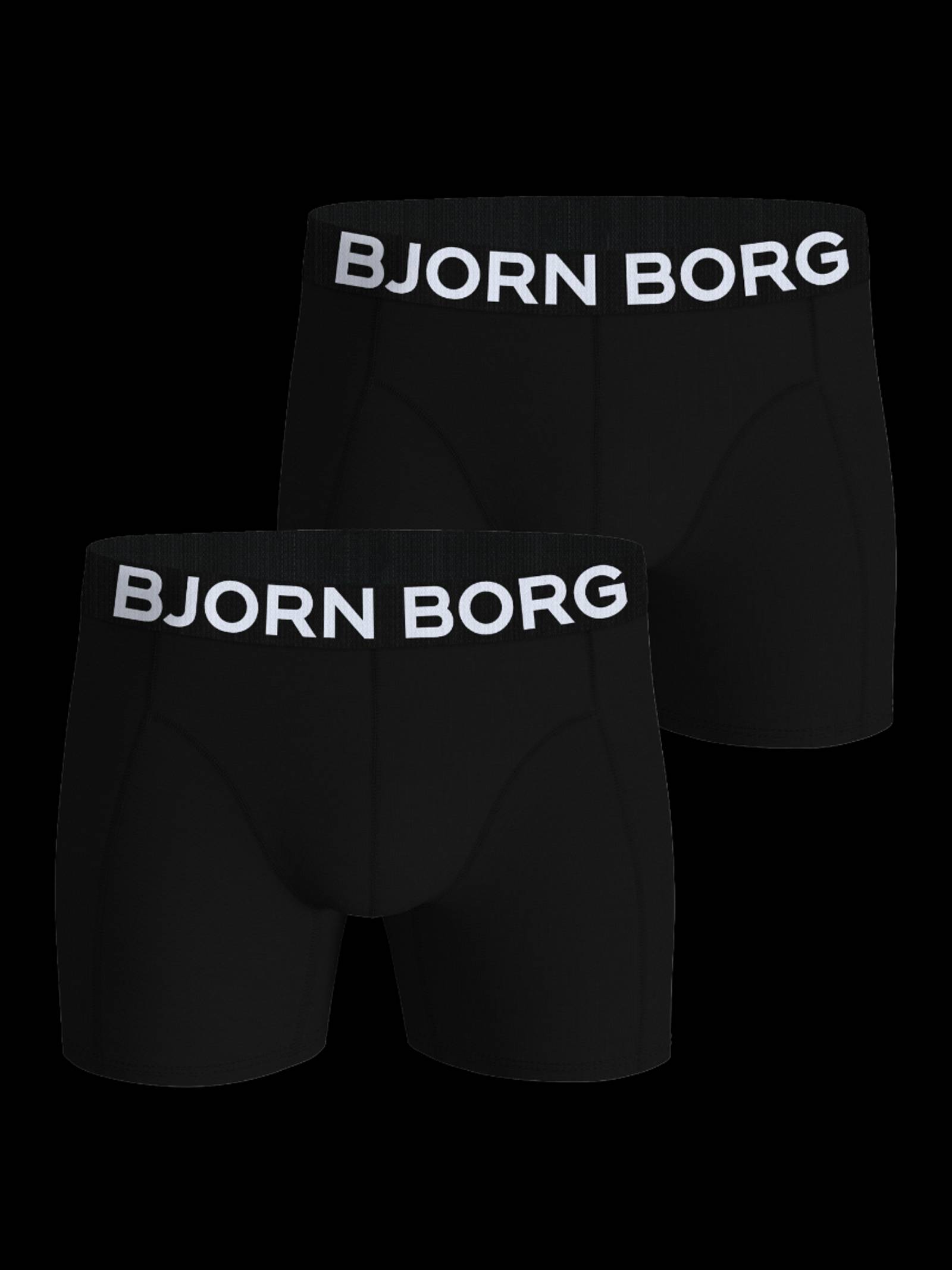Björn Borg - Organic Cotton Stretch Boxers 2-pack Black Men - Image 1