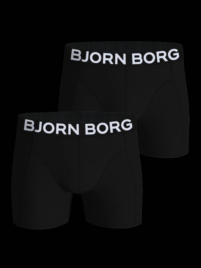Björn Borg - Organic Cotton Stretch Boxers 2-pack Black