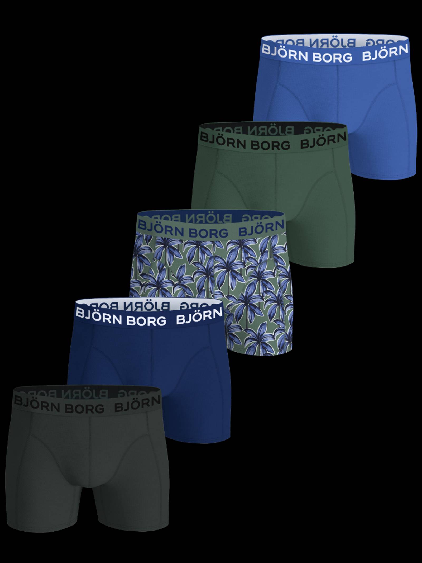 Björn Borg - Cotton Stretch Boxers 5-pack Multi Kids - Image 1