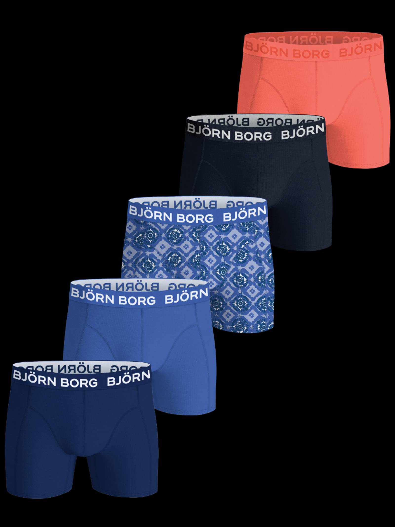 Björn Borg - Cotton Stretch Boxers 5-pack Multi Kids - Image 1