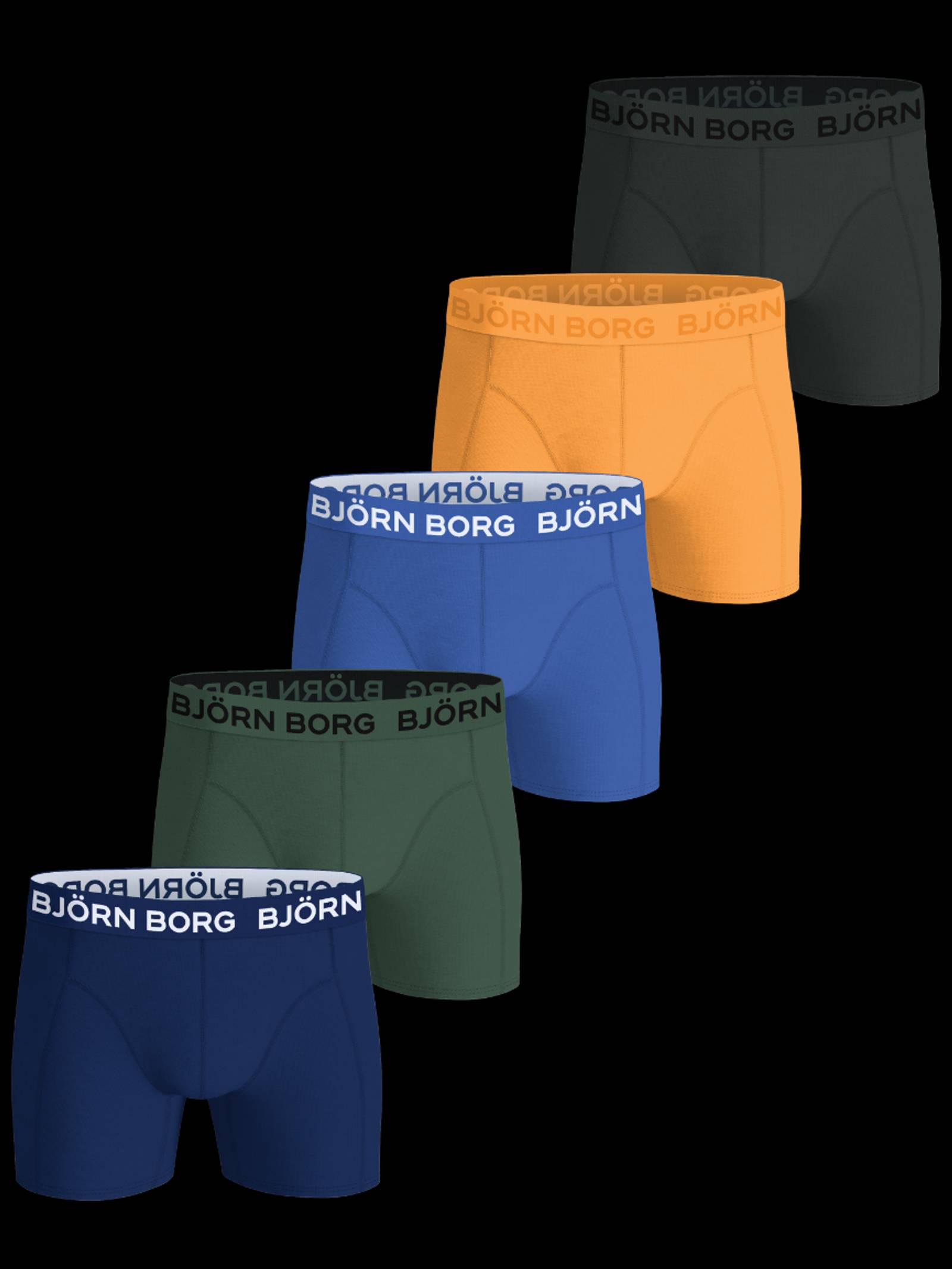 Björn Borg - Cotton Stretch Boxers 5-pack Multi Kids - Image 1