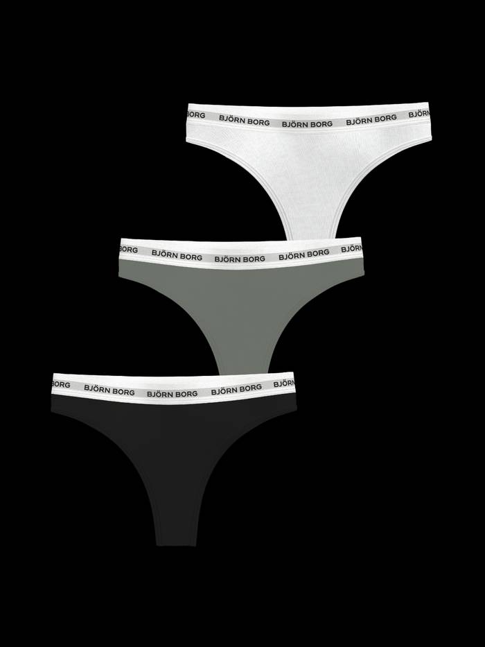 Björn Borg - Logo Thongs 3-pack Multi