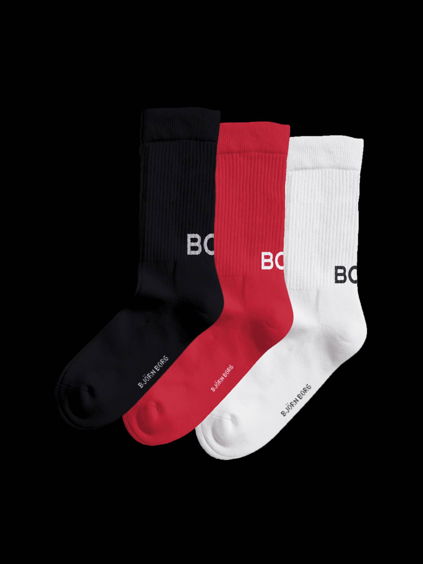 Björn Borg - Classic Polyamide Crew Socks 3-pack Multi Women - Image 1