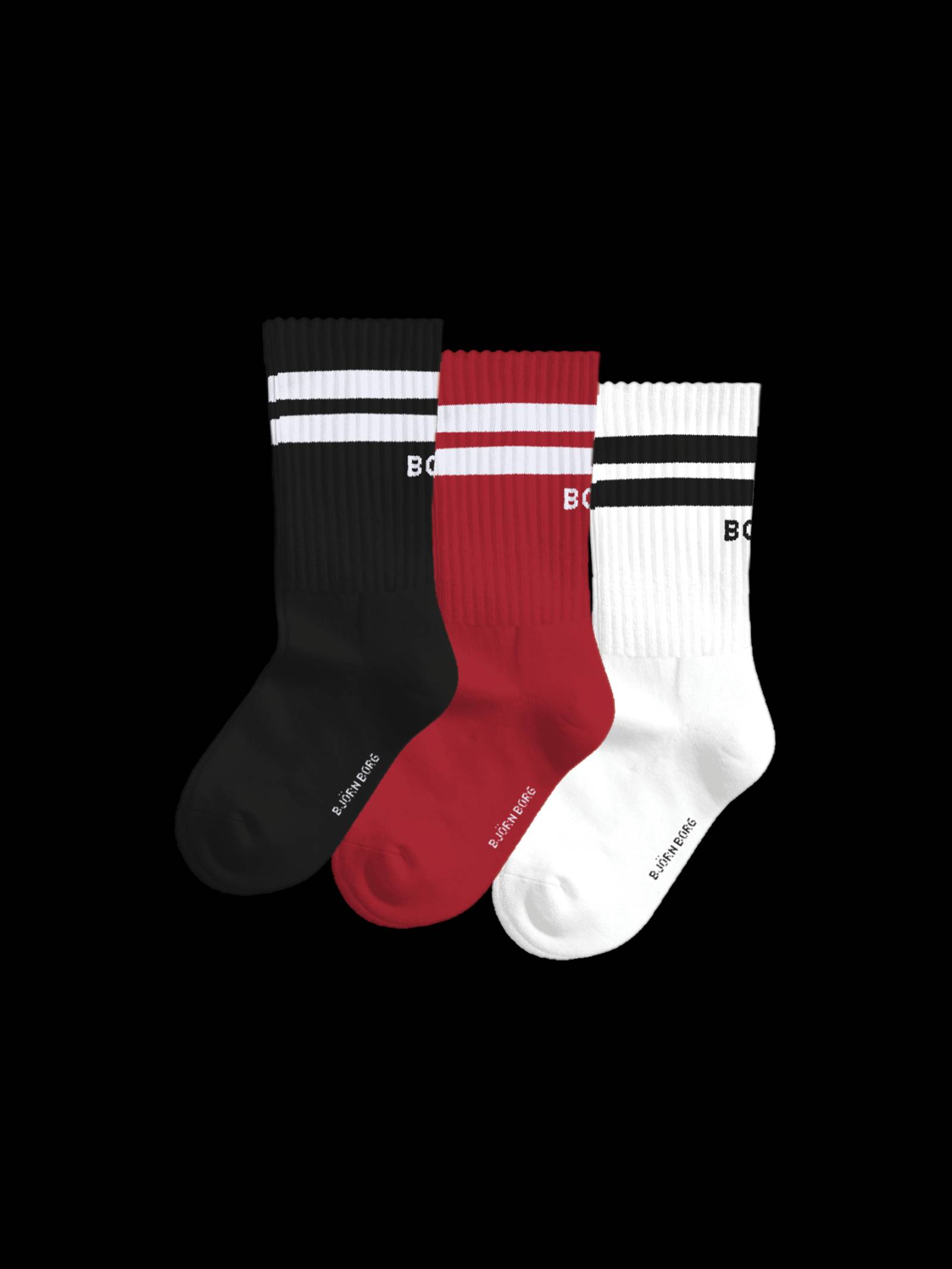 Björn Borg - Classic Crew Socks 3-pack Multi Kinderen - Image 1