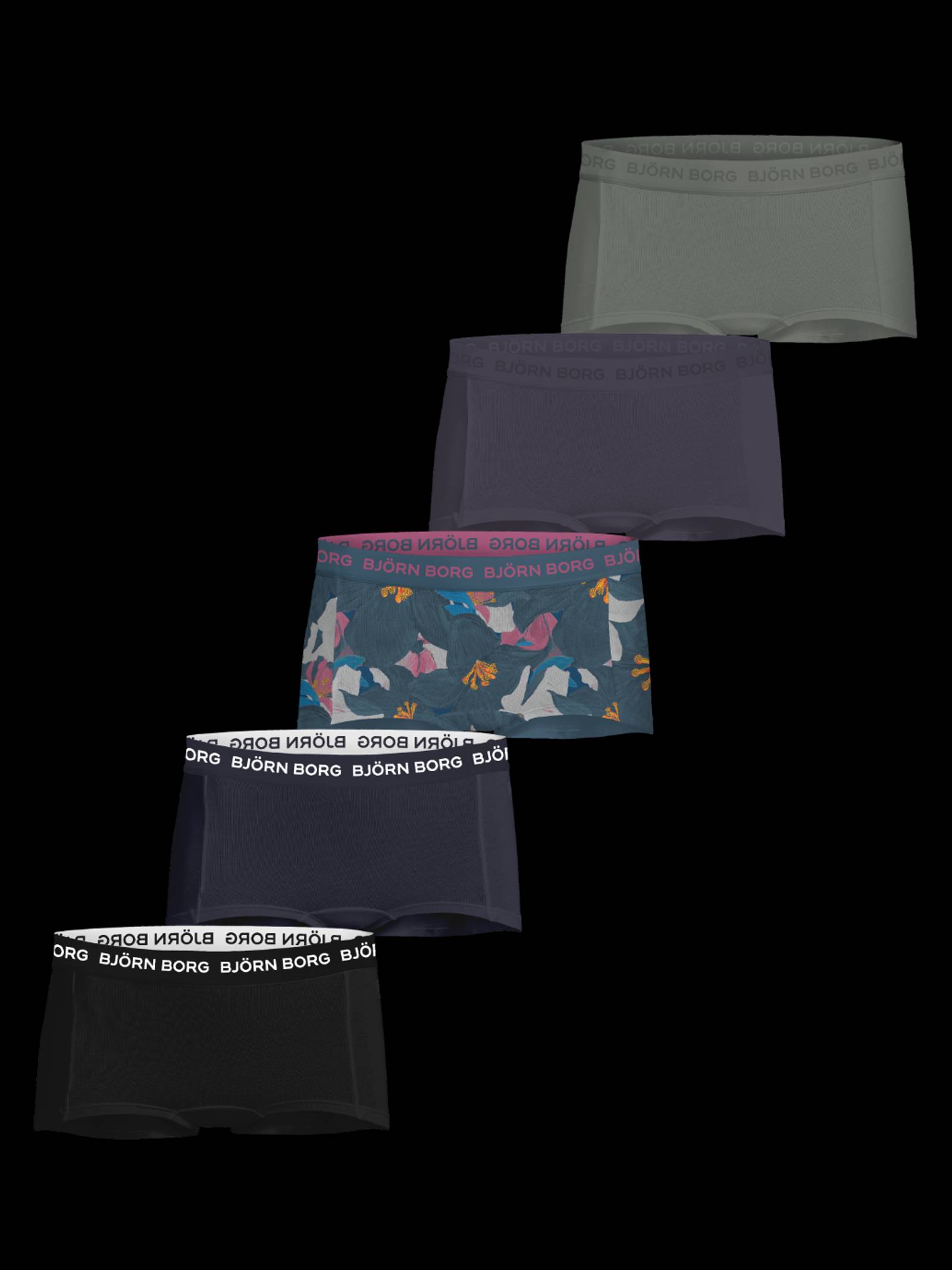 Björn Borg - Cotton Stretch Boxer Shorts 5-pack Multi Kids - Image 1
