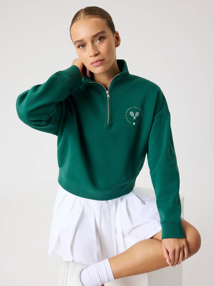 Björn Borg - Borg Halfzip Sweatshirt Posy Green