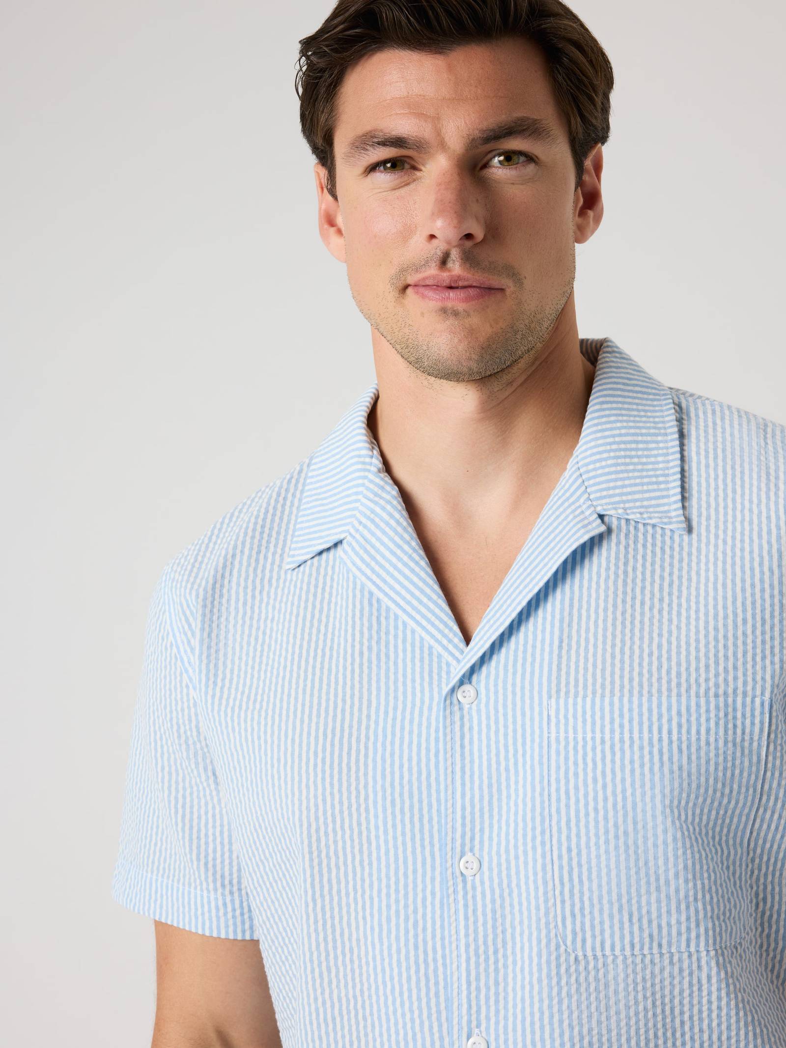 Björn Borg - Borg Seersucker Resort Shirt Shirt Stripe 1 Men - Image 1