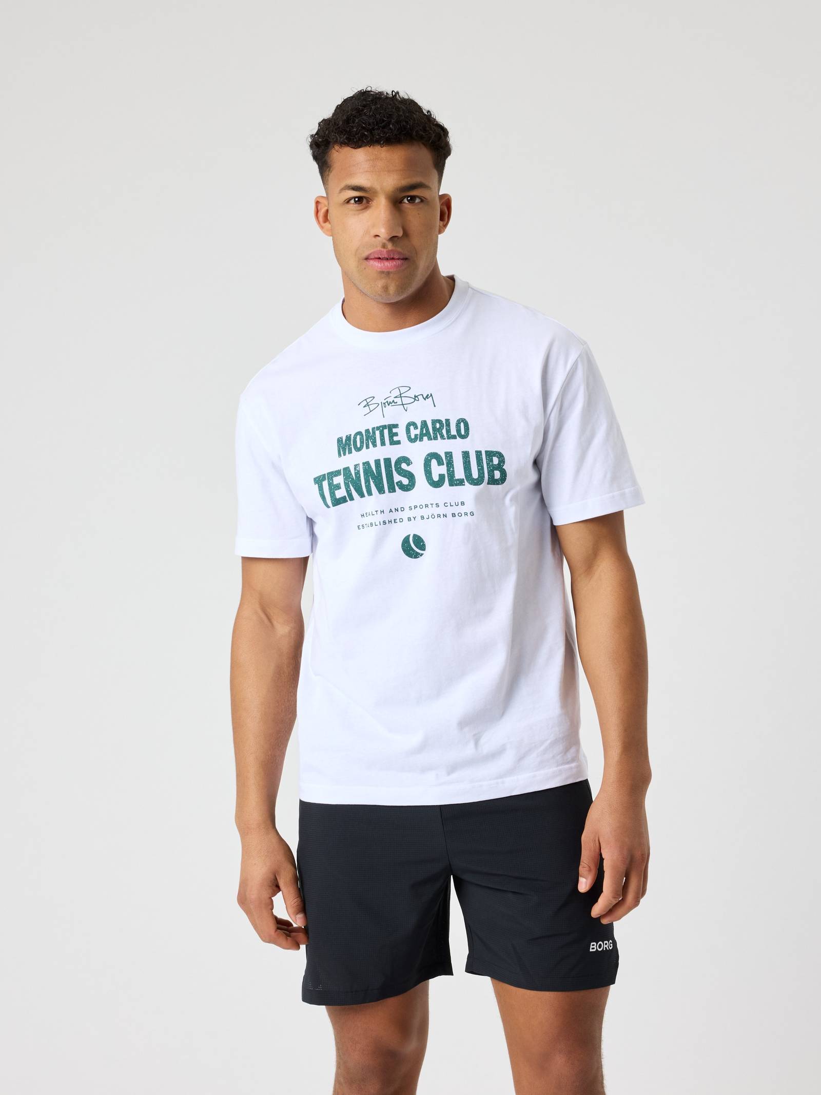 Björn Borg - Borg Classic Print T-Shirt Brilliant White Herr - Image 1