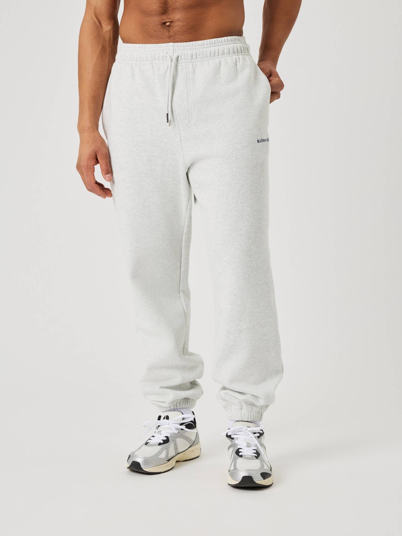Björn Borg - Borg Oversized Sweatpants Ultra Light Grey Melange Men - Image 1
