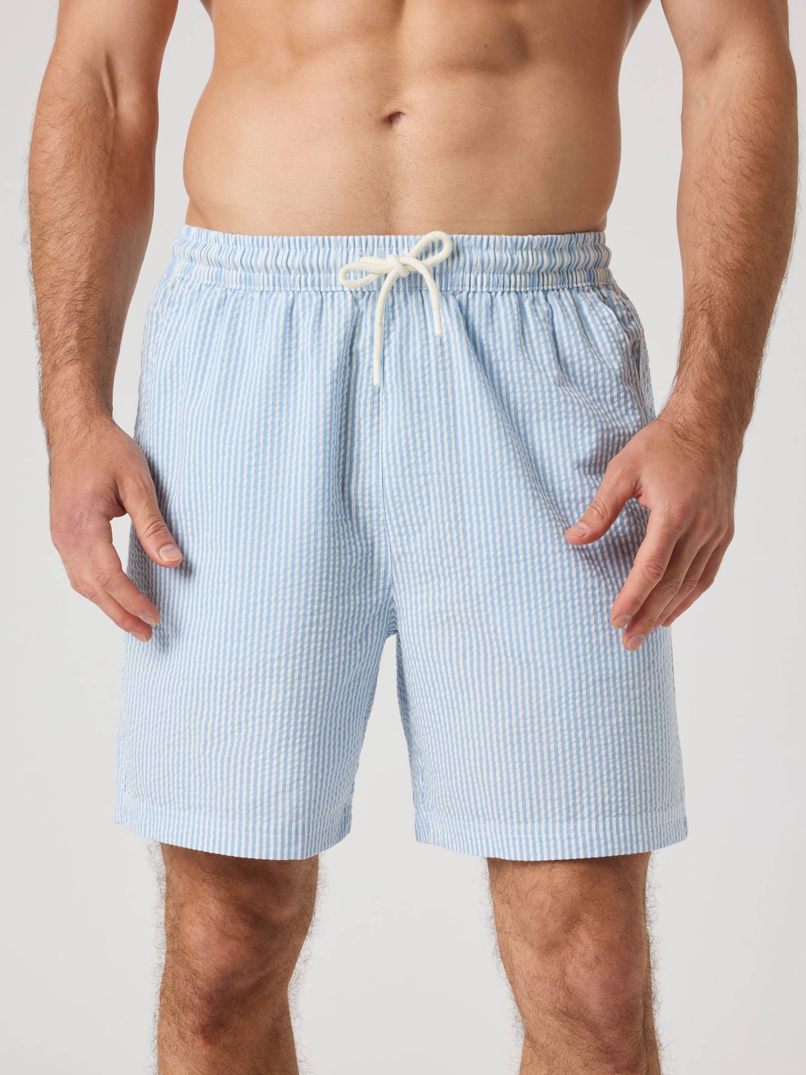 Björn Borg - Borg Seersucker Resort Shorts Shirt Stripe 1 Herr - Image 1