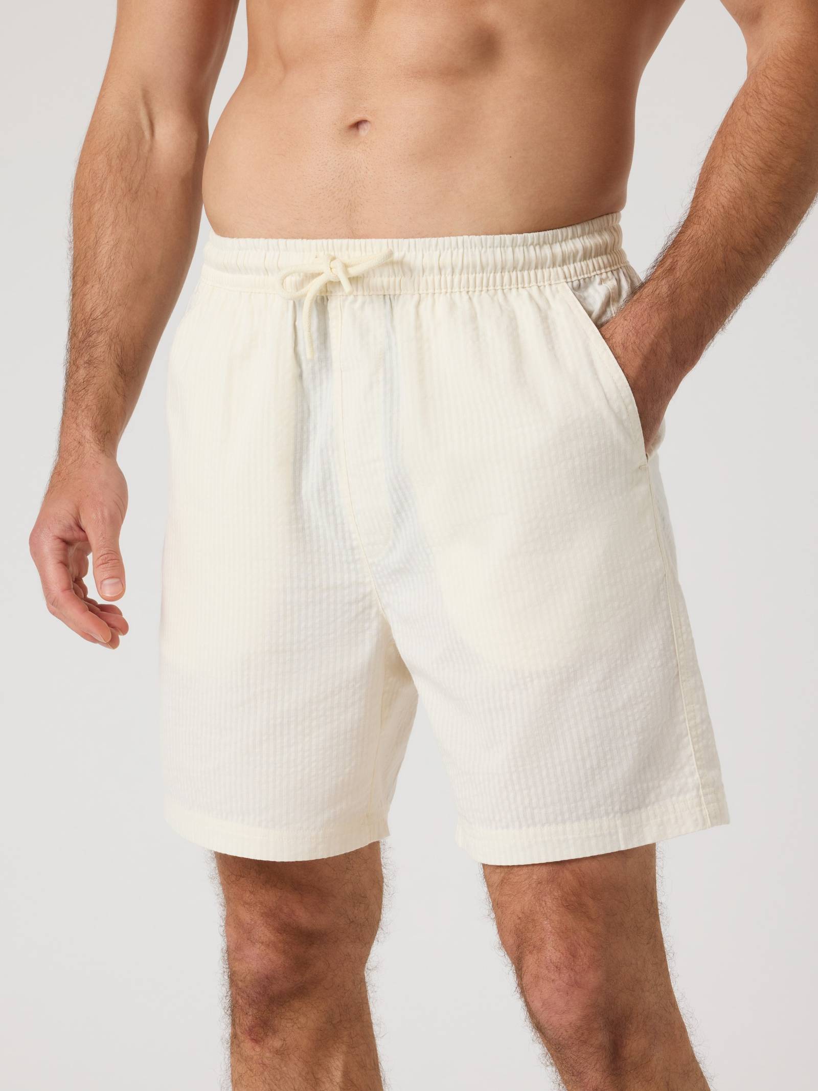 Björn Borg - Borg Seersucker Resort Shorts Tofu Herr - Image 1