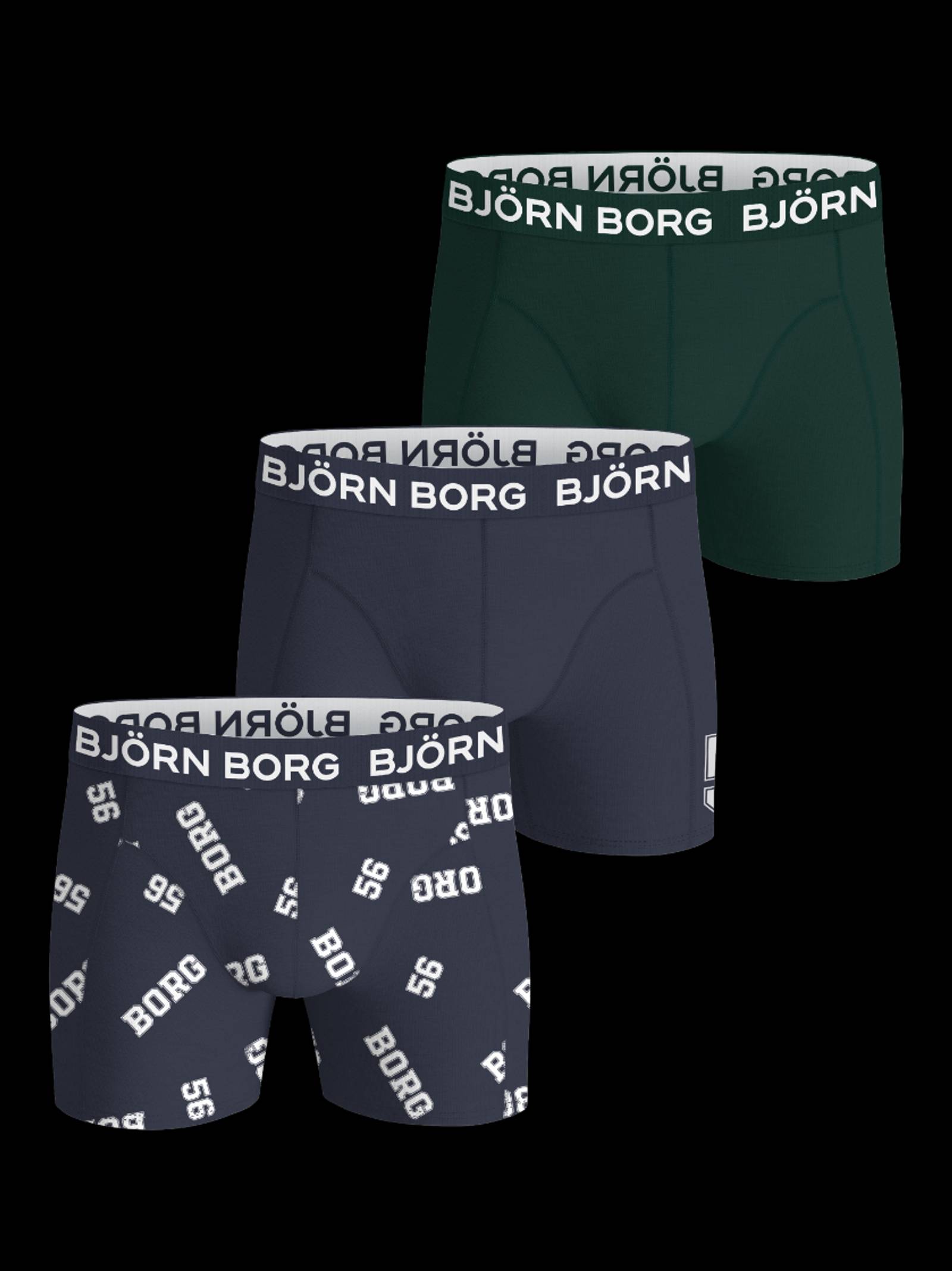 Björn Borg - Cotton Stretch 56 Boxers 3-pack Multi Men - Image 1