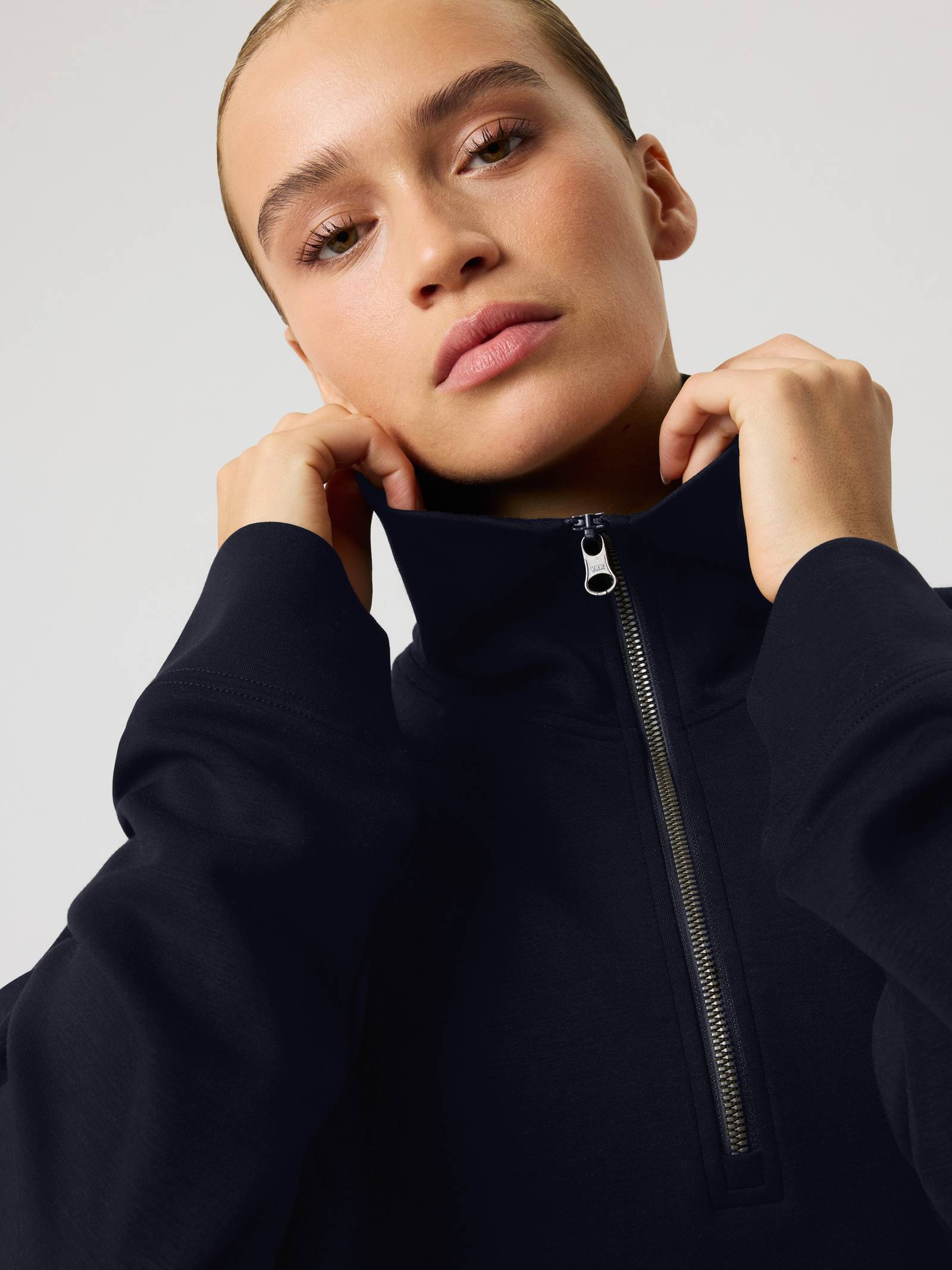 Björn Borg - Studio Soft Halfzip Sweatshirt Night Sky Dam - Image 1