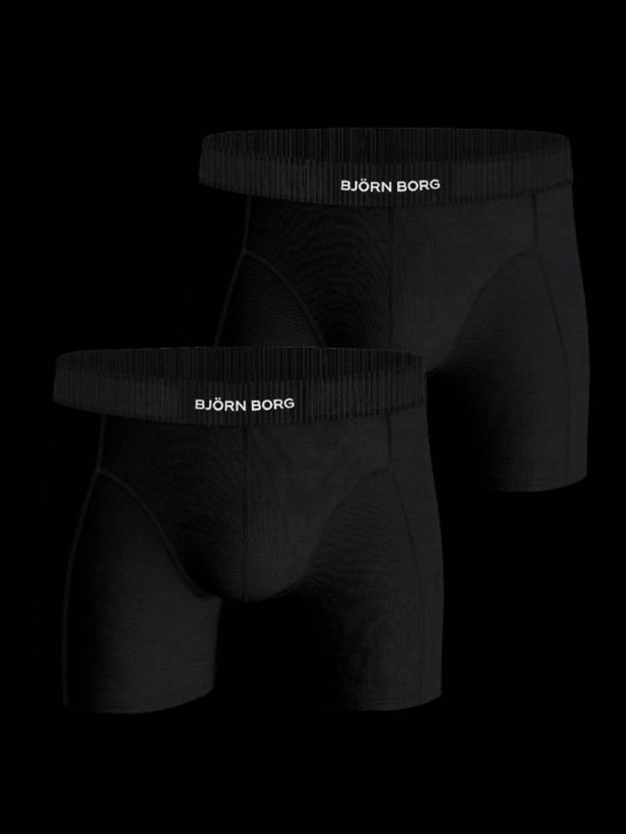 Björn Borg - Organic Cotton Stretch Boxers 2-pack Black