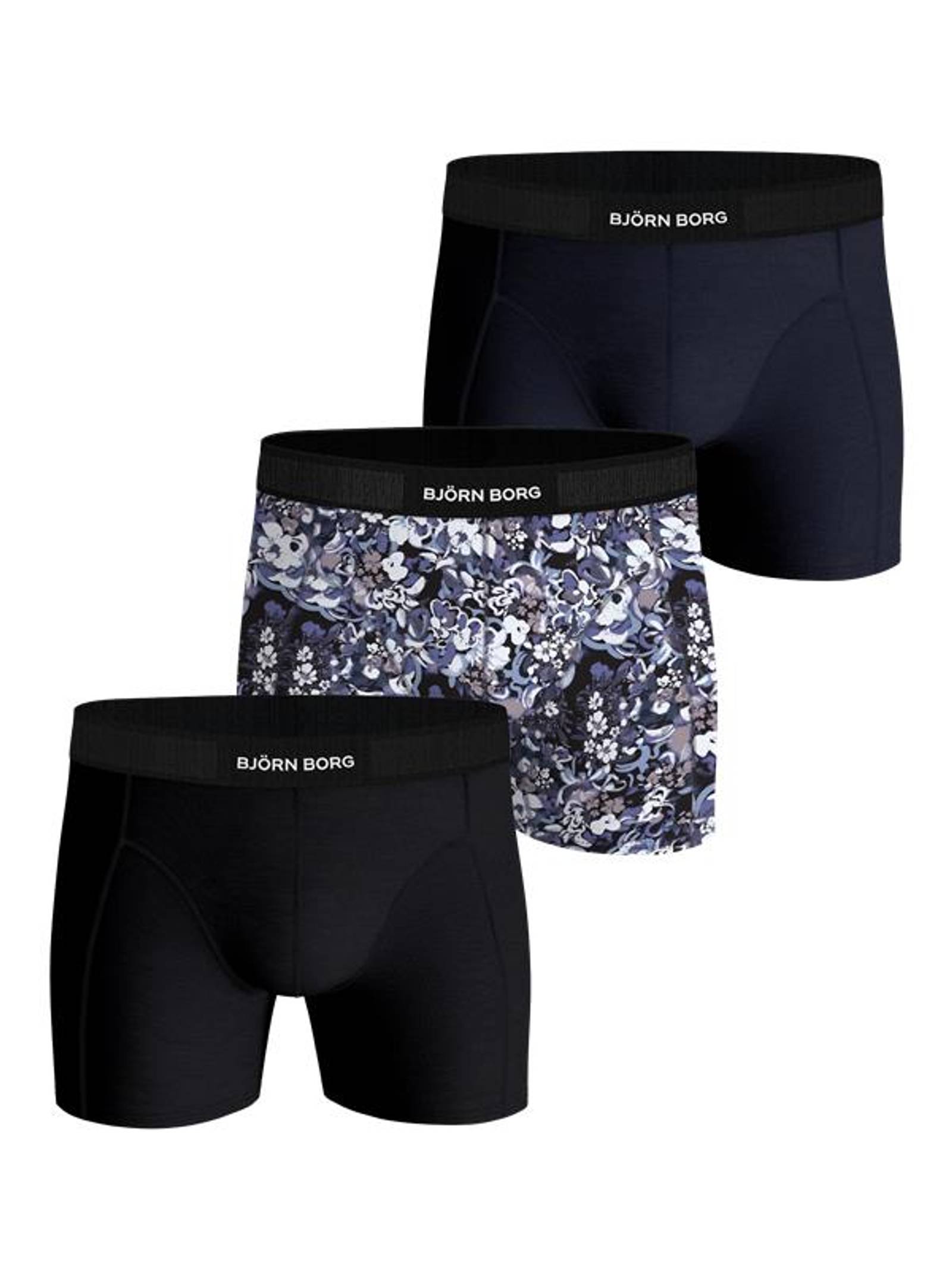 Björn Borg - Organic Cotton Stretch Boxers 3-pack Multi Heren - Image 1
