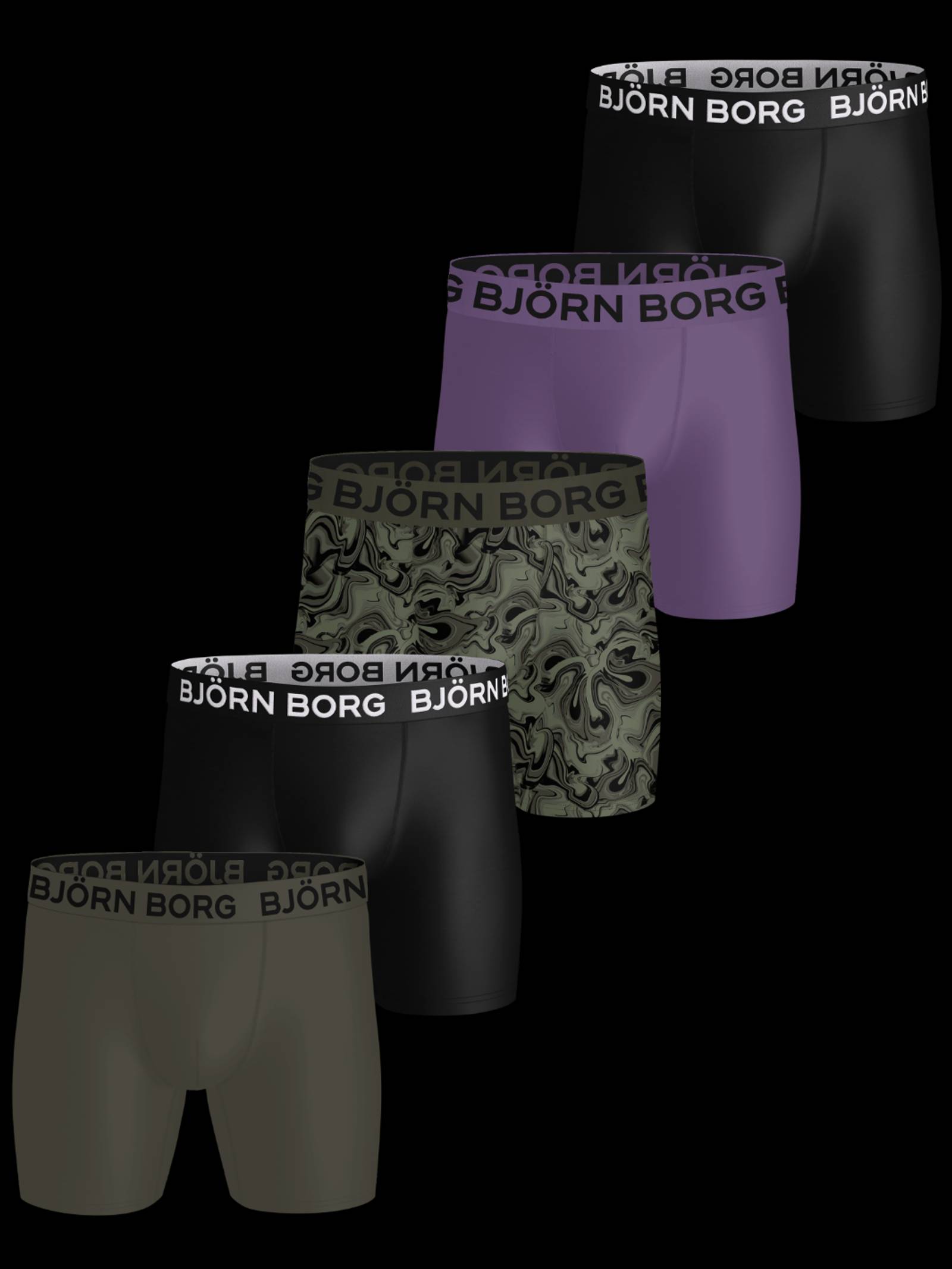 Björn Borg - Sports Microfiber Boxers 5-pack Multi Men - Image 1