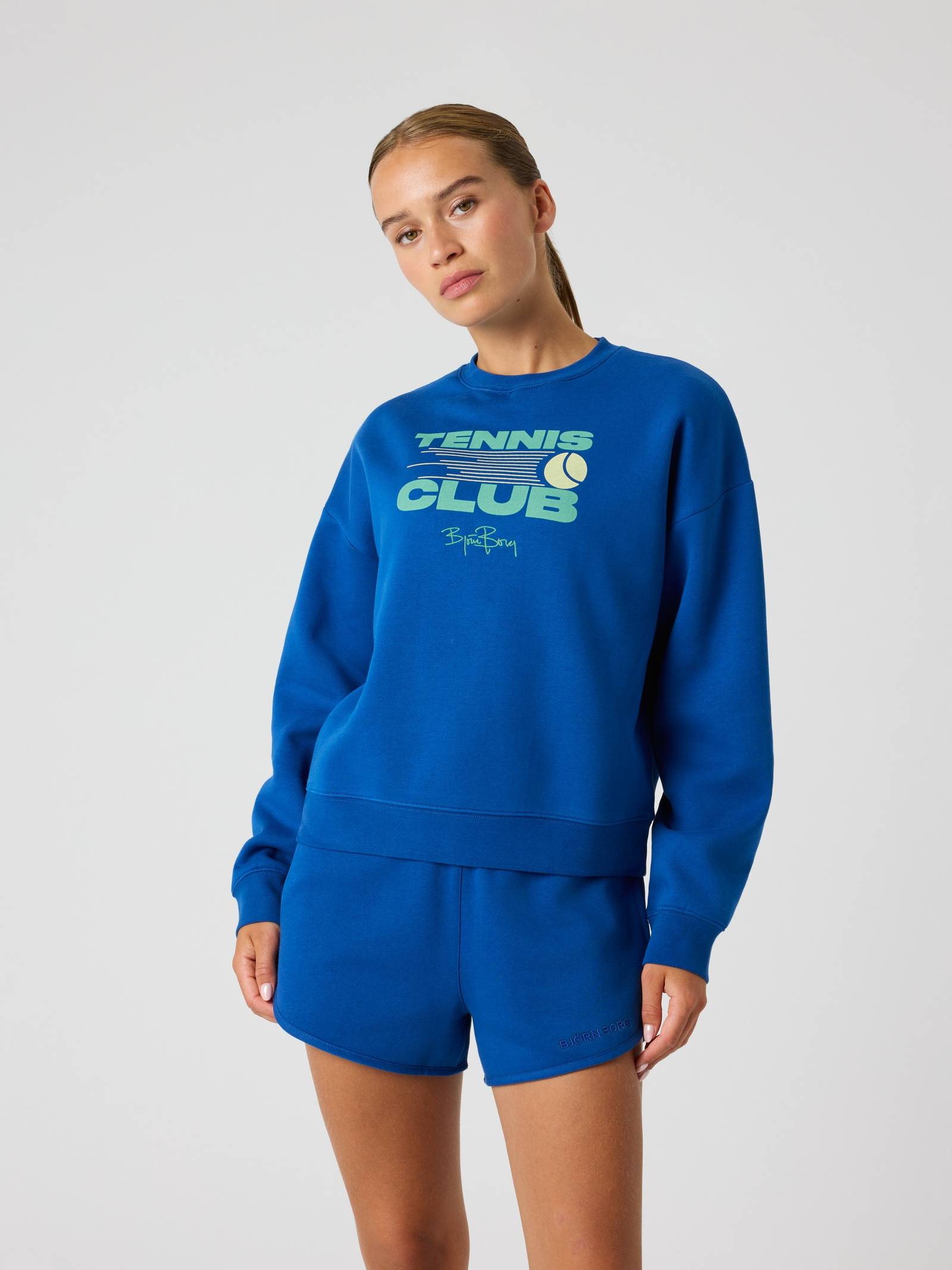 Björn Borg - Borg Boyfriend Sweatshirt Monaco Blue Dam - Image 1