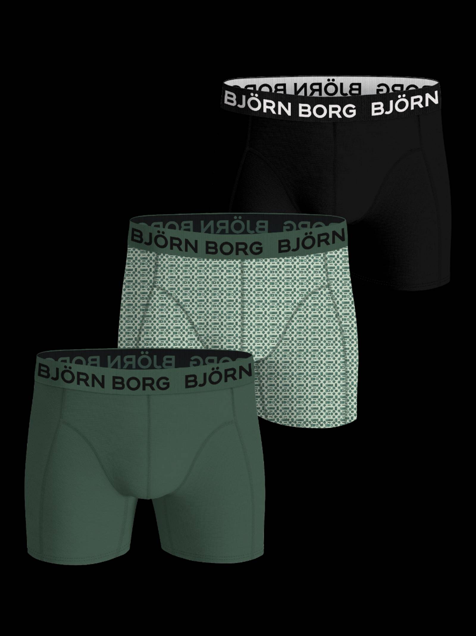 Björn Borg - Bamboo Cotton Blend Boxers 3-pack Multi Men - Image 1
