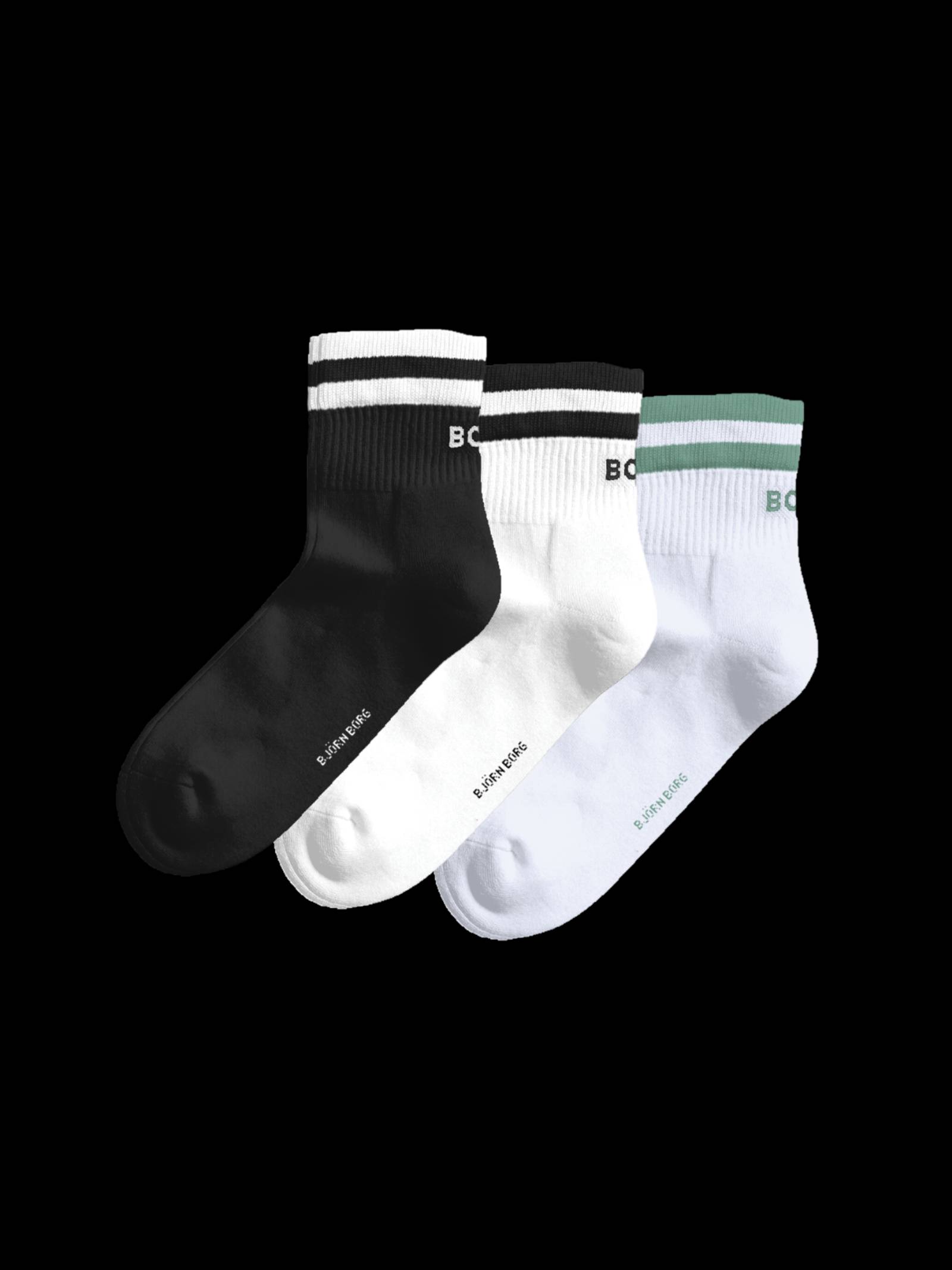 Björn Borg - Classic Mid Ankle Socks 3-pack Multi Women - Image 1
