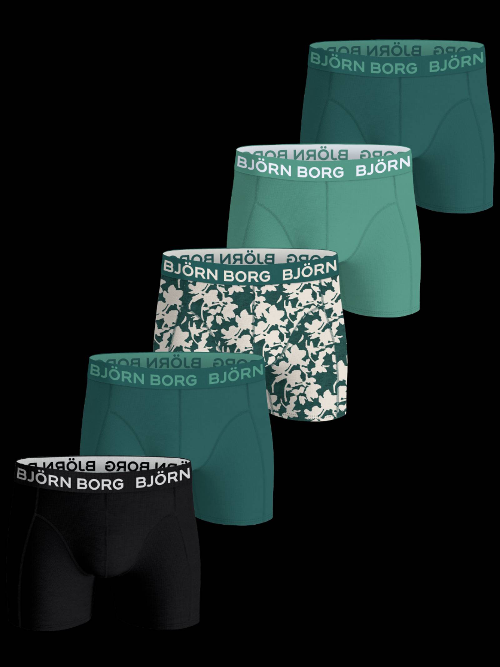 Björn Borg - Cotton Stretch Boxers 5-pack Multi Heren - Image 1