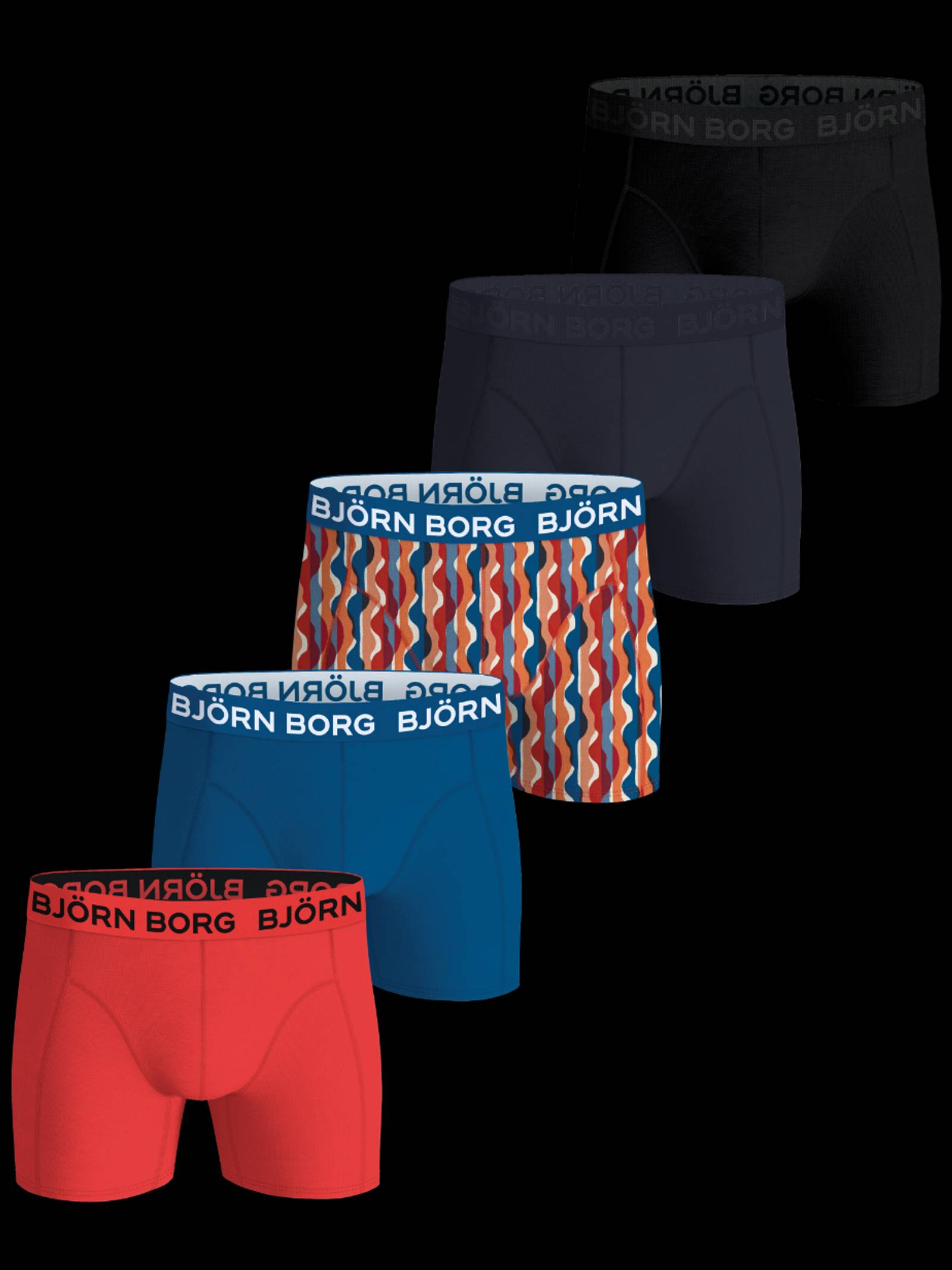Björn Borg - Cotton Stretch Boxers 5-pack Multi Heren - Image 1