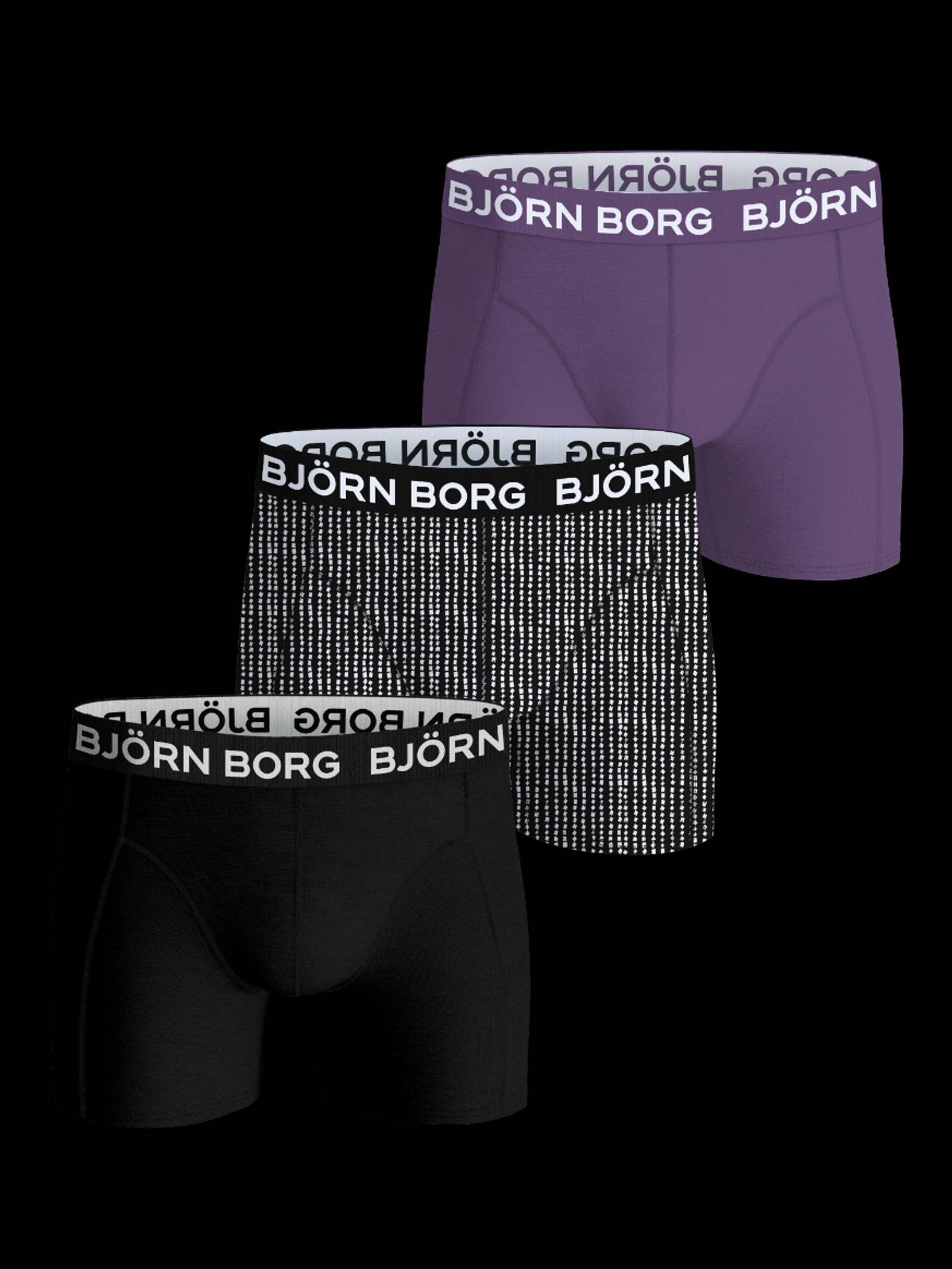 Björn Borg - Cotton Stretch Boxers 3-pack Multi Men - Image 1