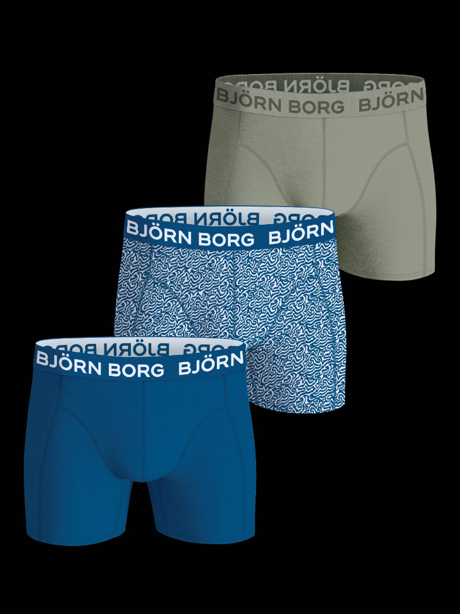 Björn Borg - Cotton Stretch Boxers 3-pack Multi Men - Image 1