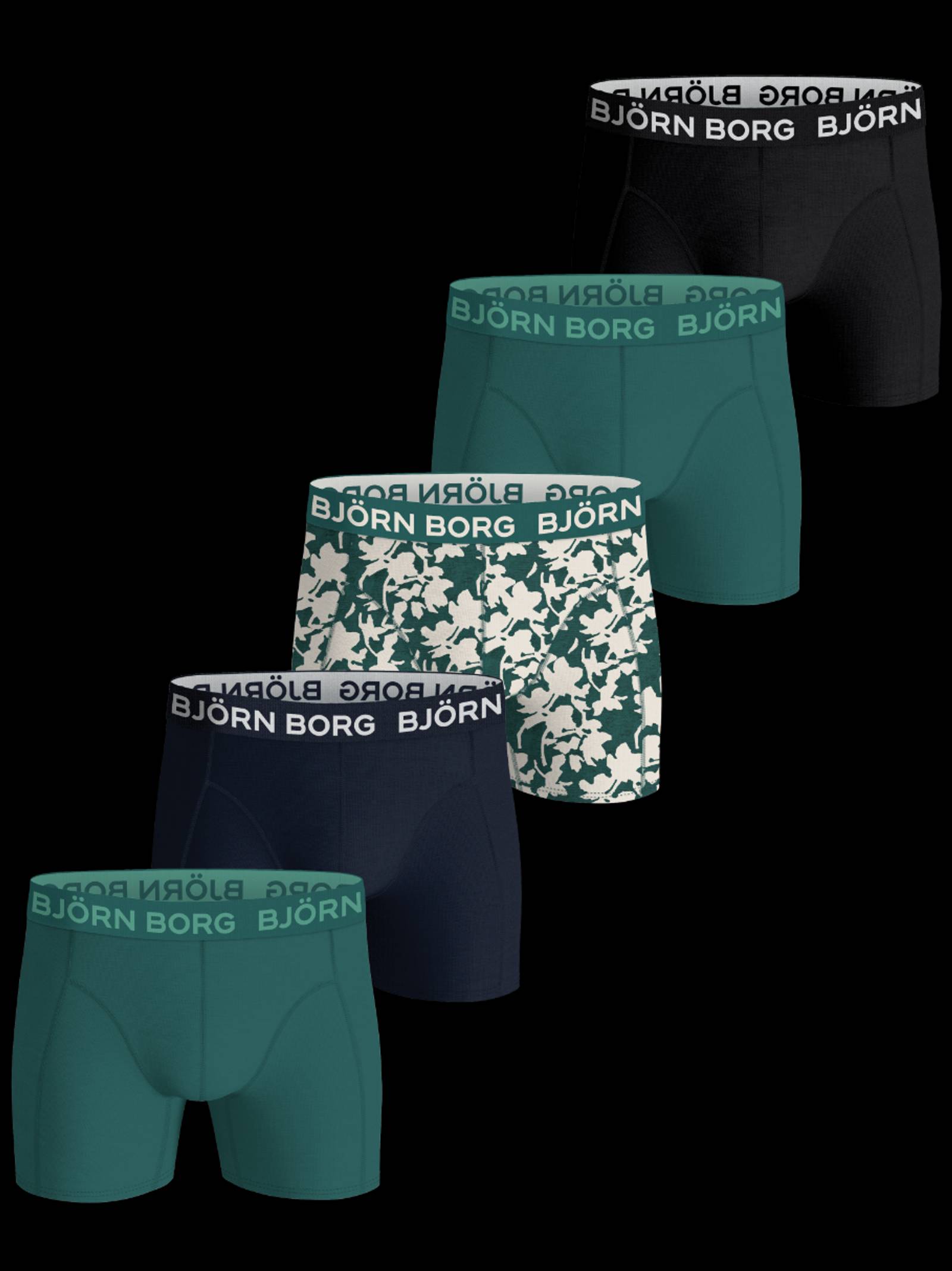 Björn Borg - Cotton Stretch Boxers 5-pack Multi Kids - Image 1