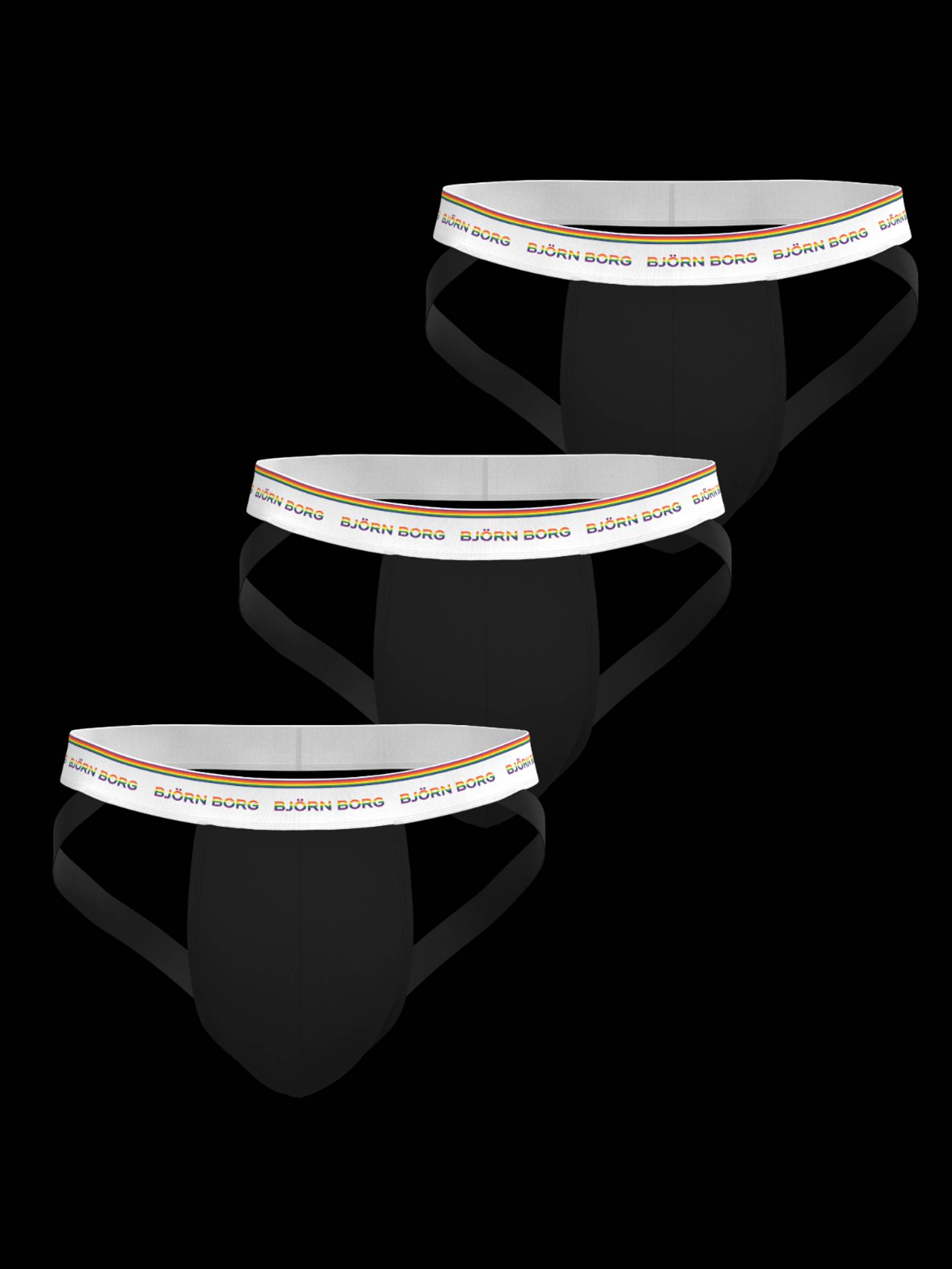 Björn Borg - Cotton Stretch Jock Straps 3-pack Multicolore Men - Image 1