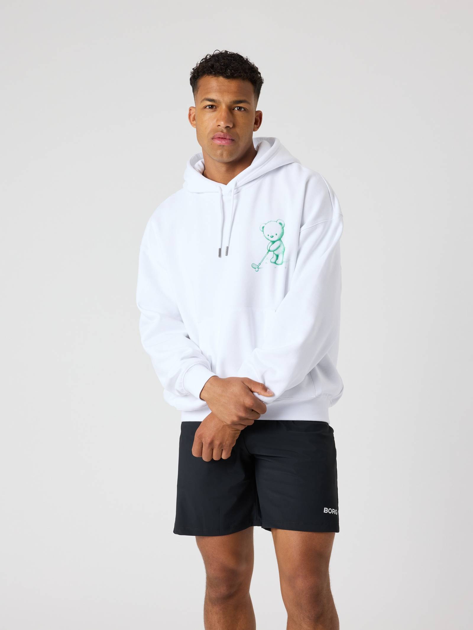 Björn Borg - Borg Oversized Hoodie Brilliant White Men - Image 1