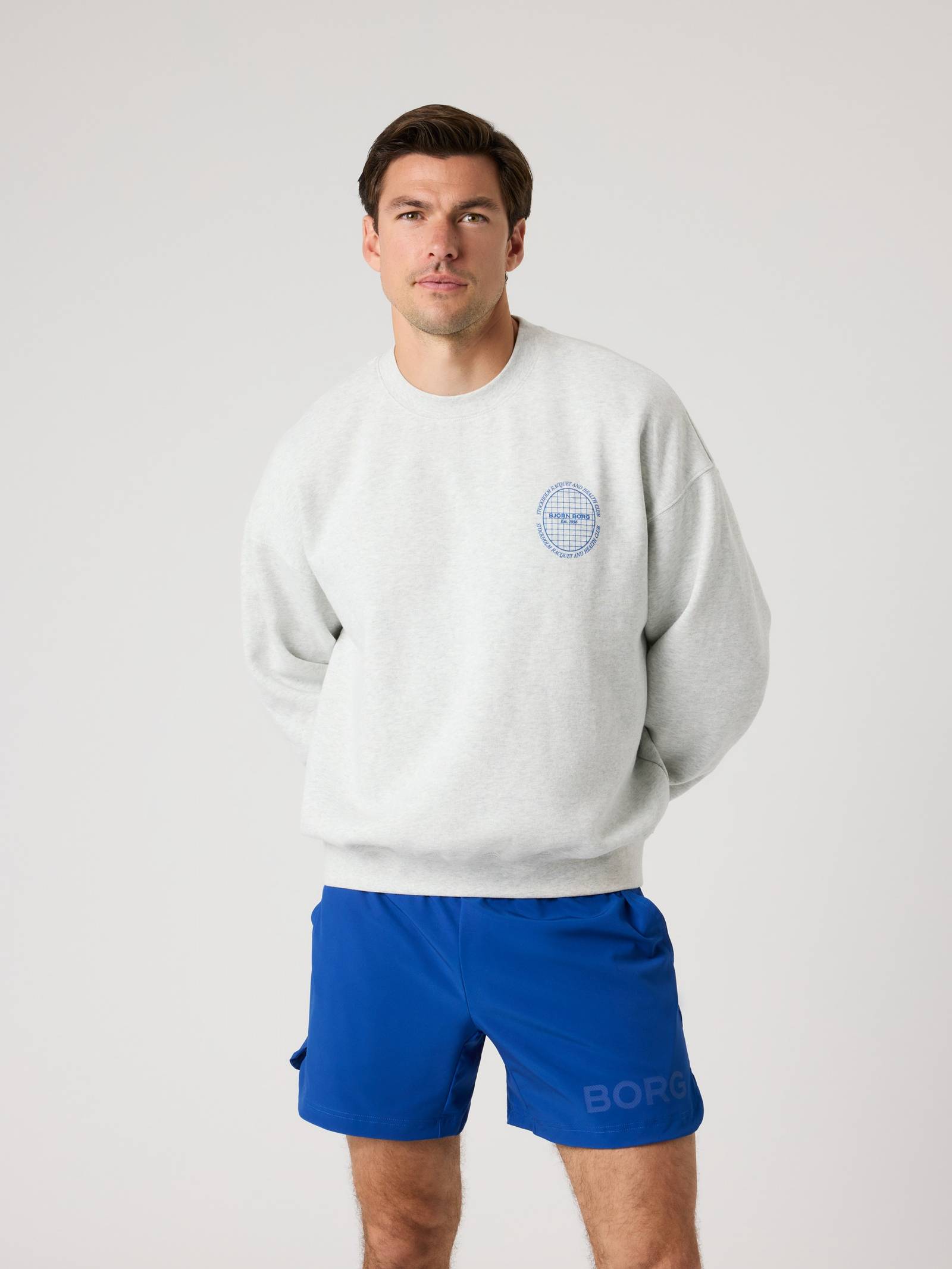 Björn Borg - Ace Oversized Sweatshirt Ultra Light Grey Melange Men - Image 1