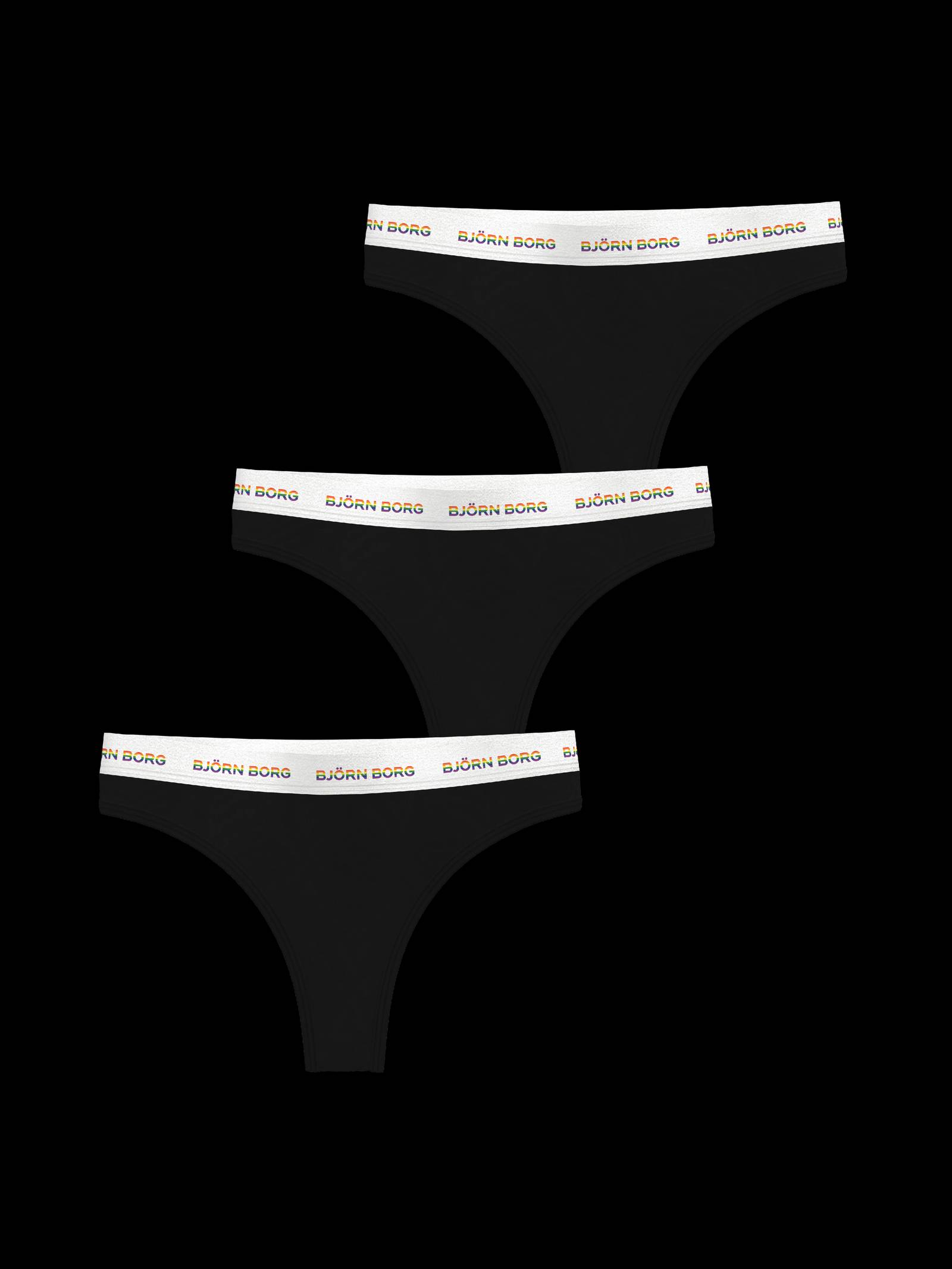 Björn Borg - Logo Thongs 3-pack Multi Dam - Image 1