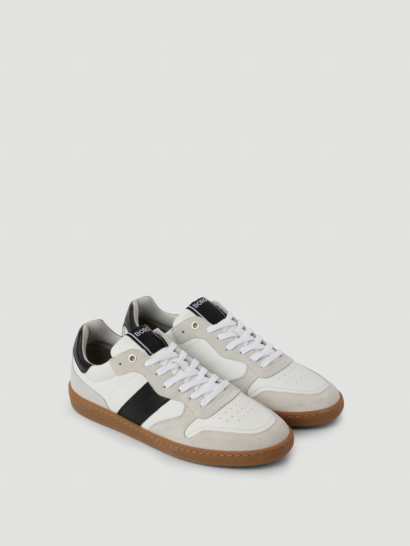 Björn Borg - Men's Legacy Leather Sneakers White / Black Men - Image 1