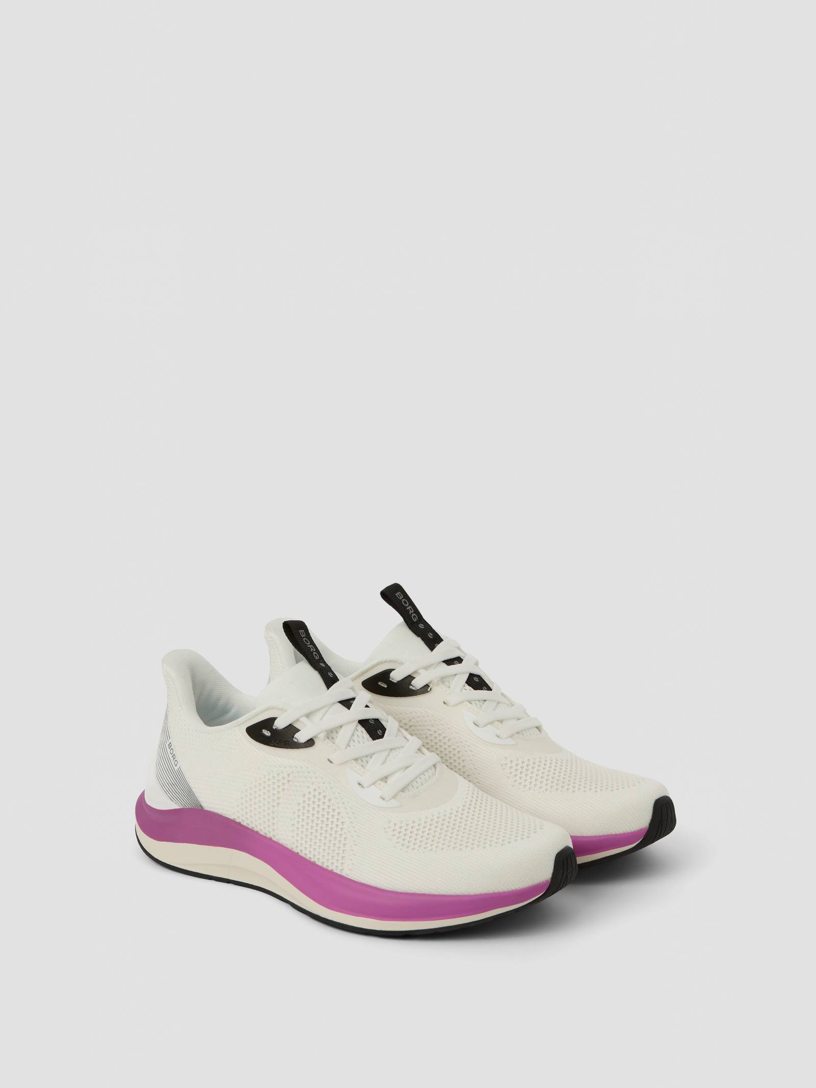 Björn Borg - Unisex Ace Knit Sneakers White / Pink Women - Image 1