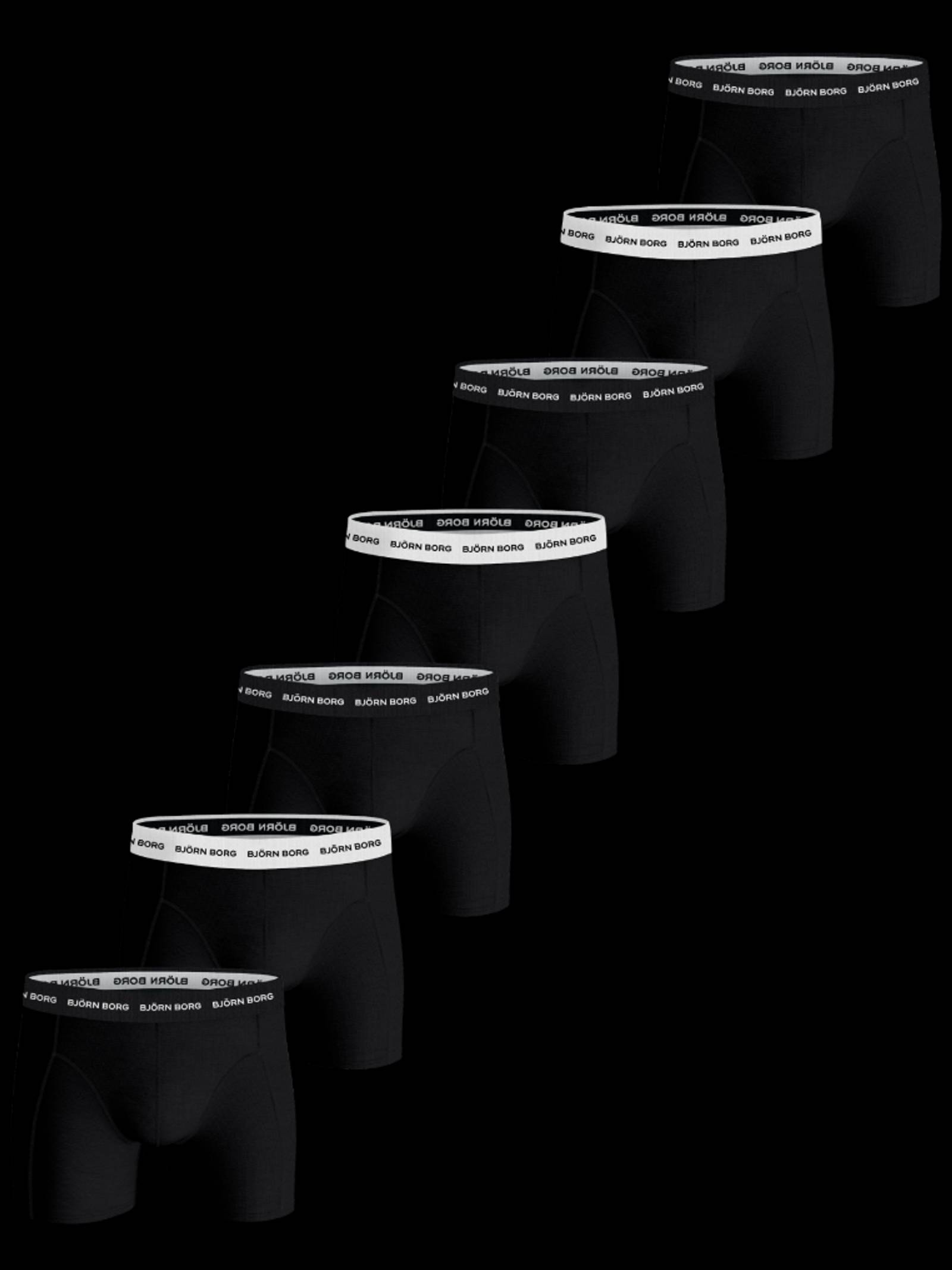 Björn Borg - Cotton Stretch Boxer 7-pack Black Men - Image 1
