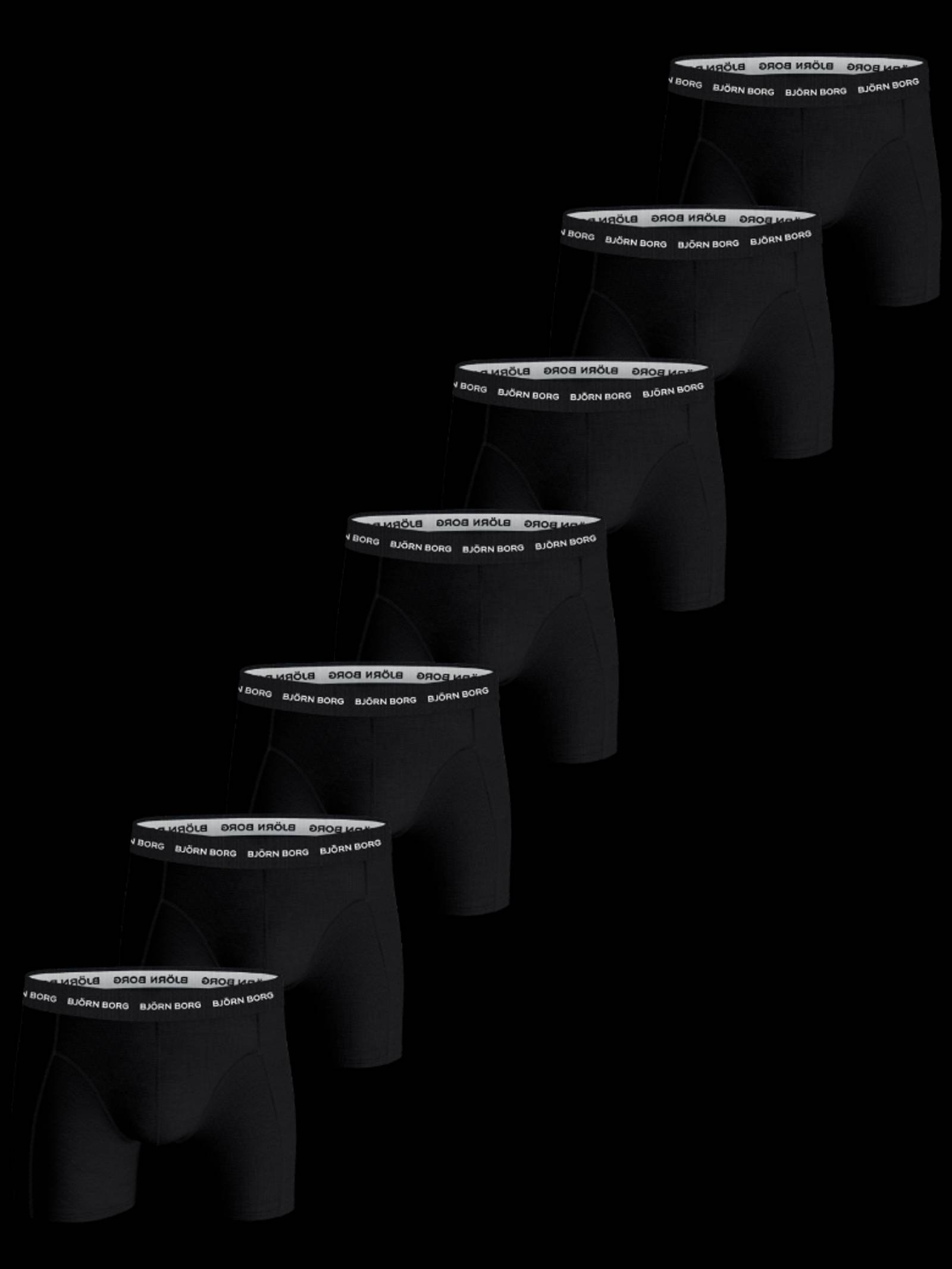 Björn Borg - Cotton Stretch Boxer 7-pack Black Men - Image 1