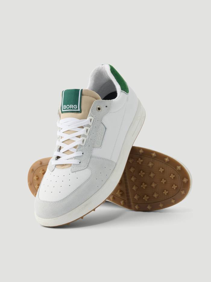 Björn Borg - Men's Baseline Golf Sneakers White / Green