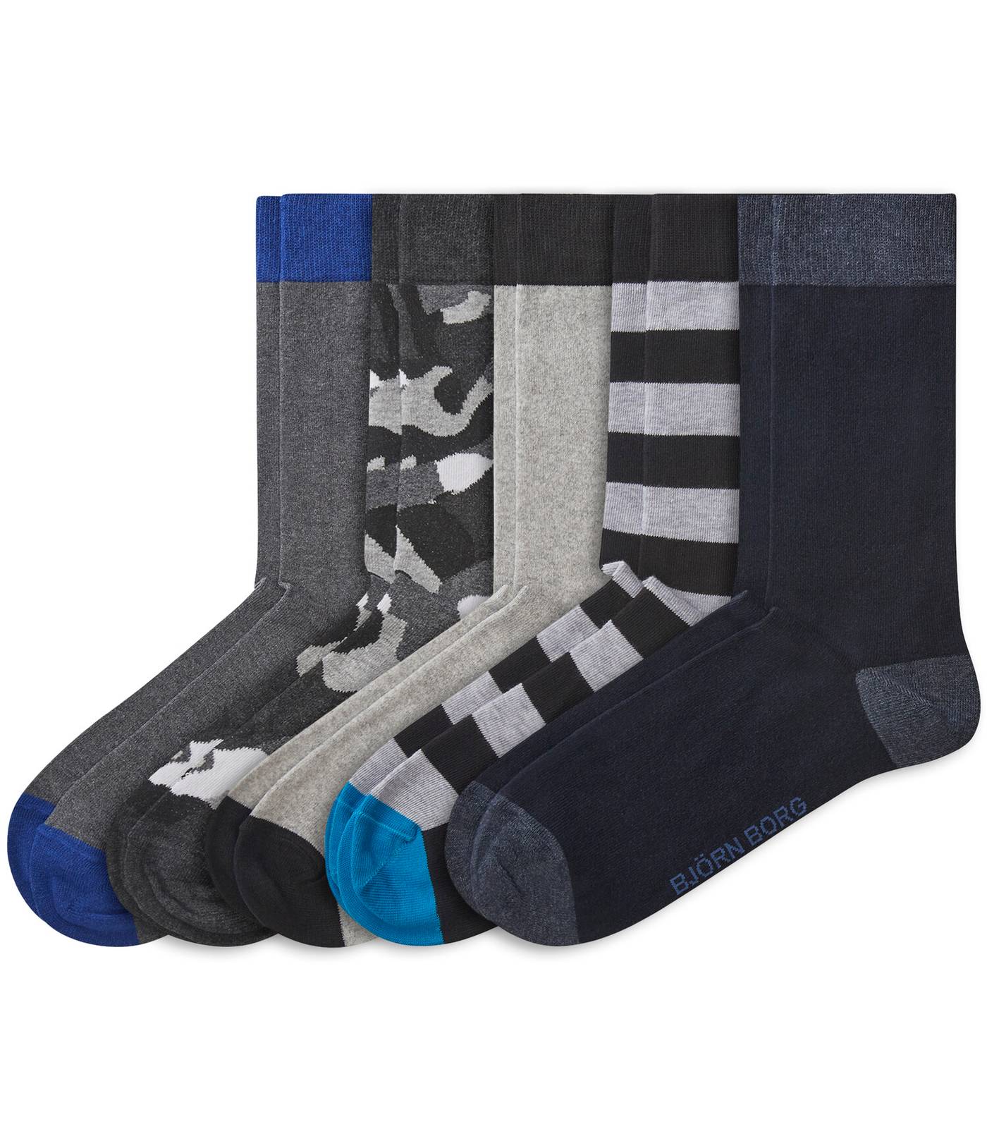 Björn Borg - Essential Socks 5-pack Blauw - Image 1