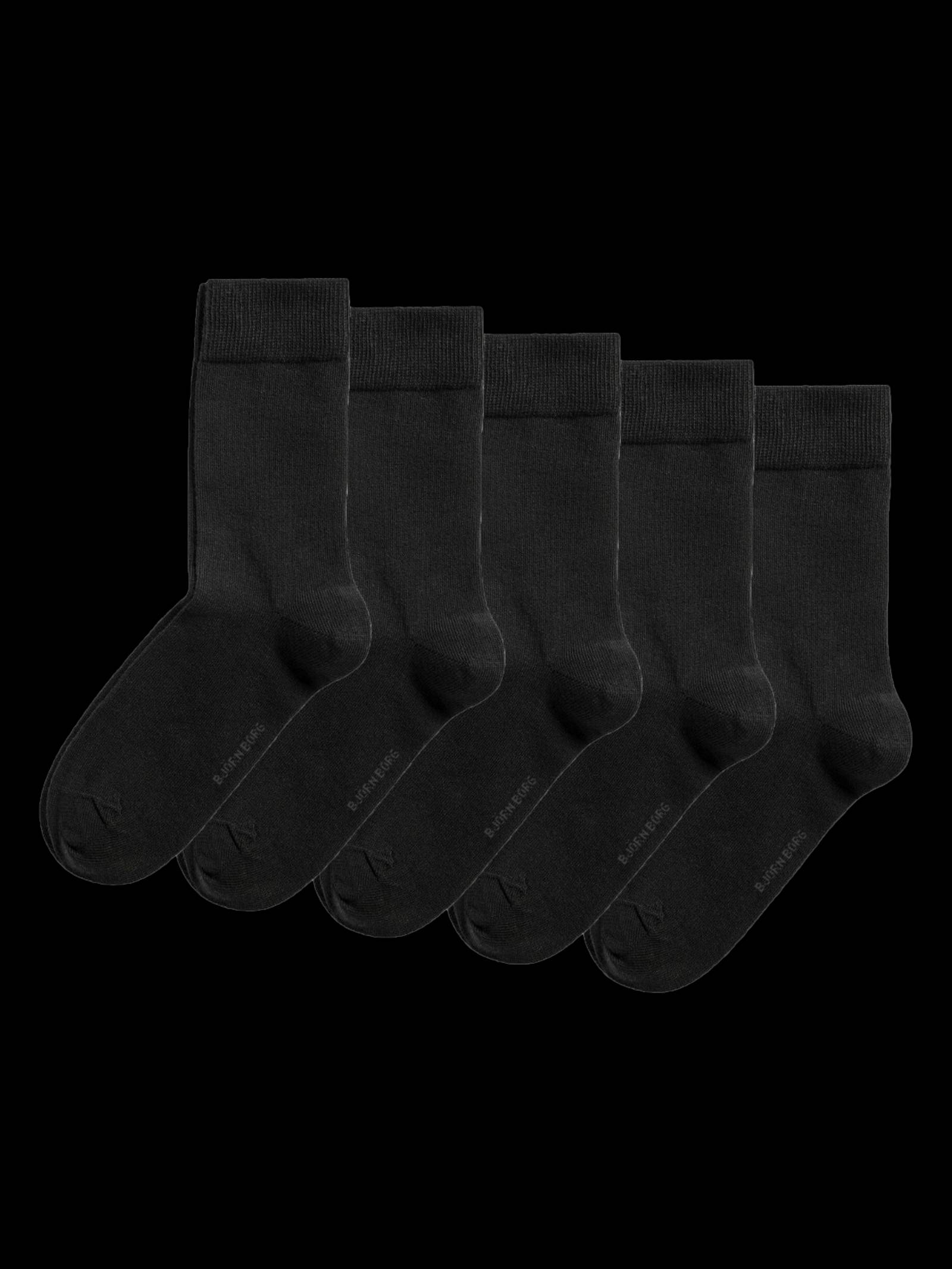 Björn Borg - Essential Socks 5-pack Black Women - Image 1